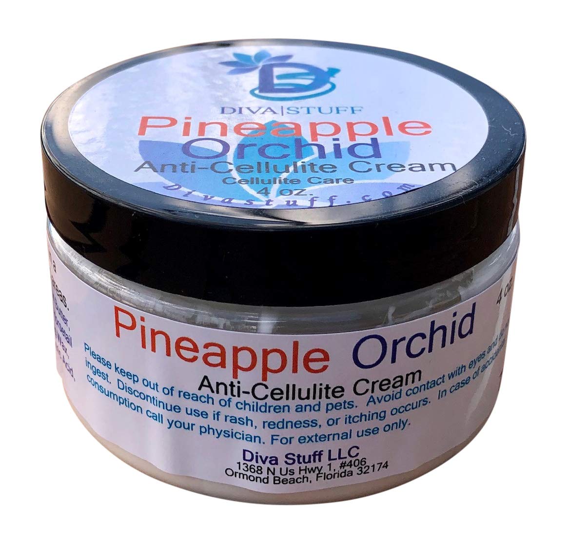 Diva Stuff Anti Cellulite Cream with Caffeine & Pineapple Orchid Extract - Firming & Smoothing Body Lotion for Thighs, Buttocks & Stomach - Perfect for Post-Workout Recovery & Daily Skin Care
