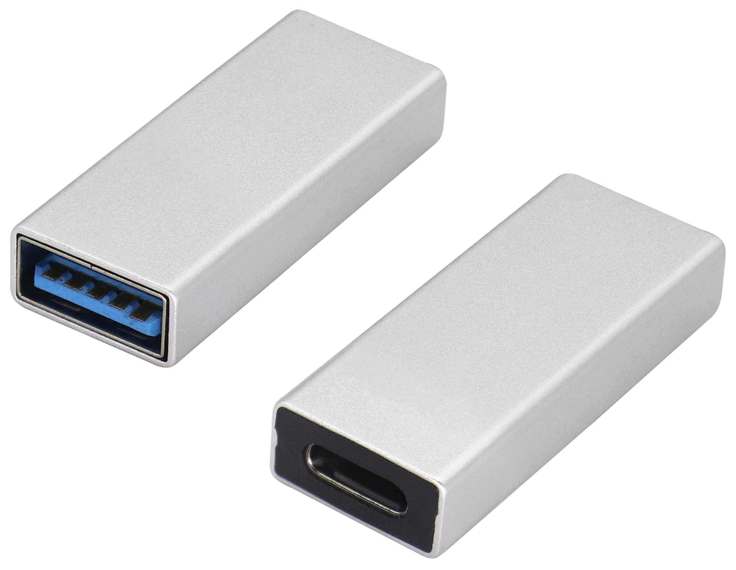 USB C to USB 3.0 Adapter (2-Pack) - Fast 5Gbps Data Sync & Charging for PC, Phones, Power Banks