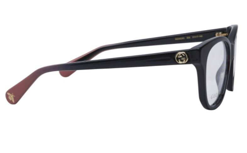 Gucci GG0923O 003 Black Pink Fade Square Full Rim Women's Eyeglasses - Stylish Designer Glasses for Women, Perfect for Everyday Wear & Fashion Accessories