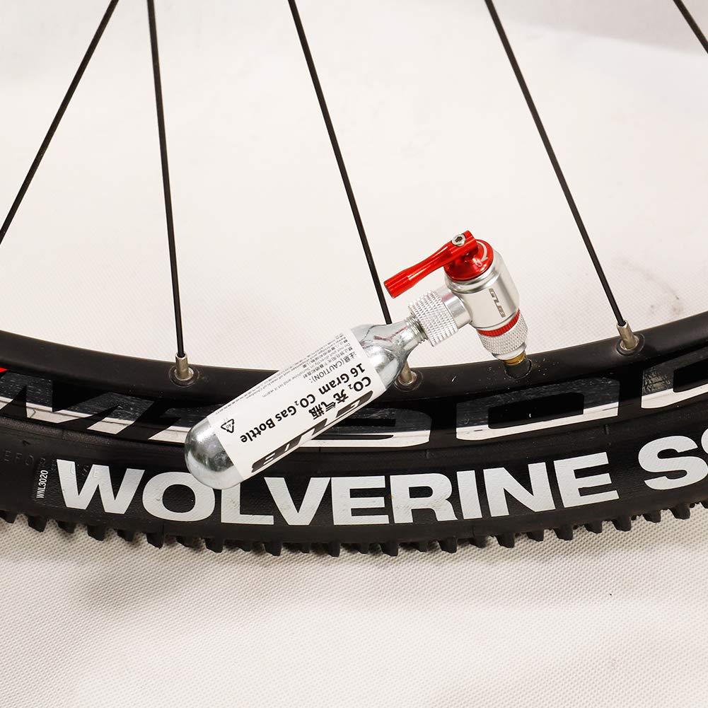 GUB P006 Mini Bike Pump with CO2 Inflator & Insulated Sleeve - Portable Bicycle Tire Inflator for Road & Mountain Bikes - Perfect for Cycling, Commuting, and Emergency Roadside Repairs