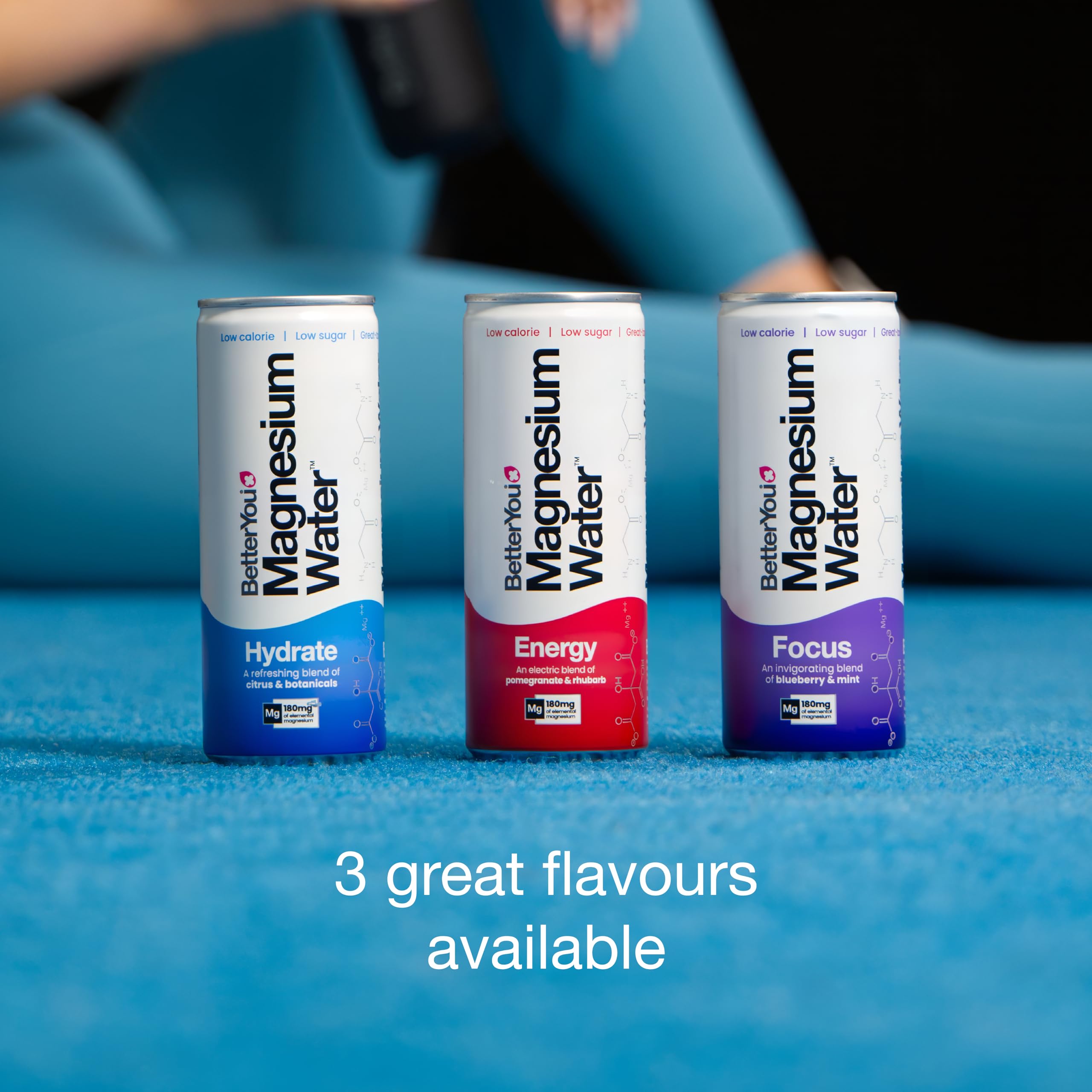 BetterYou Magnesium Water Hydrate - 12 Pack of 250ml Bottles | Natural Electrolyte Drink for Hydration & Muscle Recovery | Perfect for Post-Workout, Travel & Active Lifestyle
