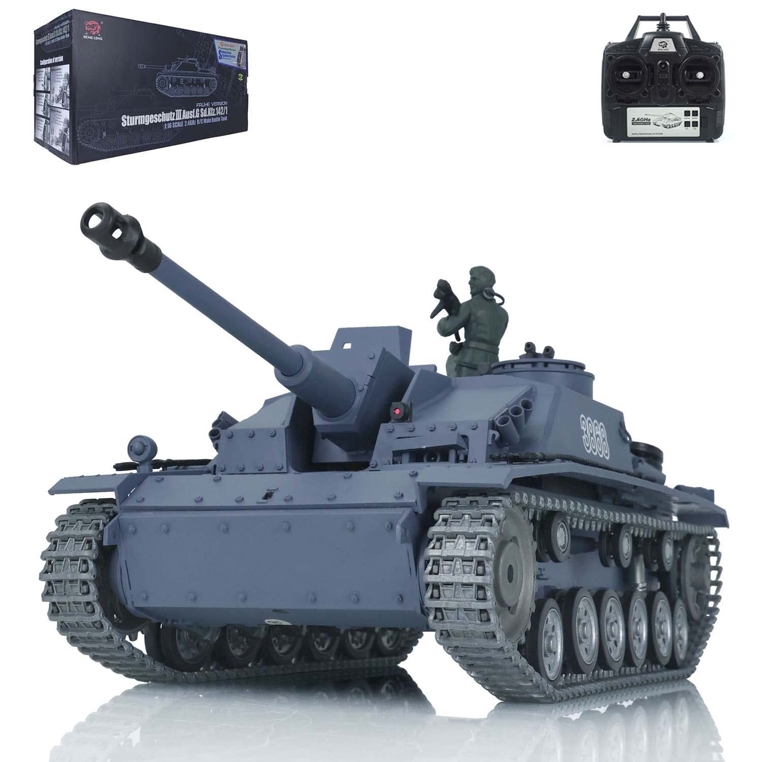 Henglong 1/16 Scale 7.0 RC Tank - Professional Version 3868 Remote Control Military Tank for Adults | Hobby Grade Collectible & Battle Simulation Toy for Outdoor Play and Display