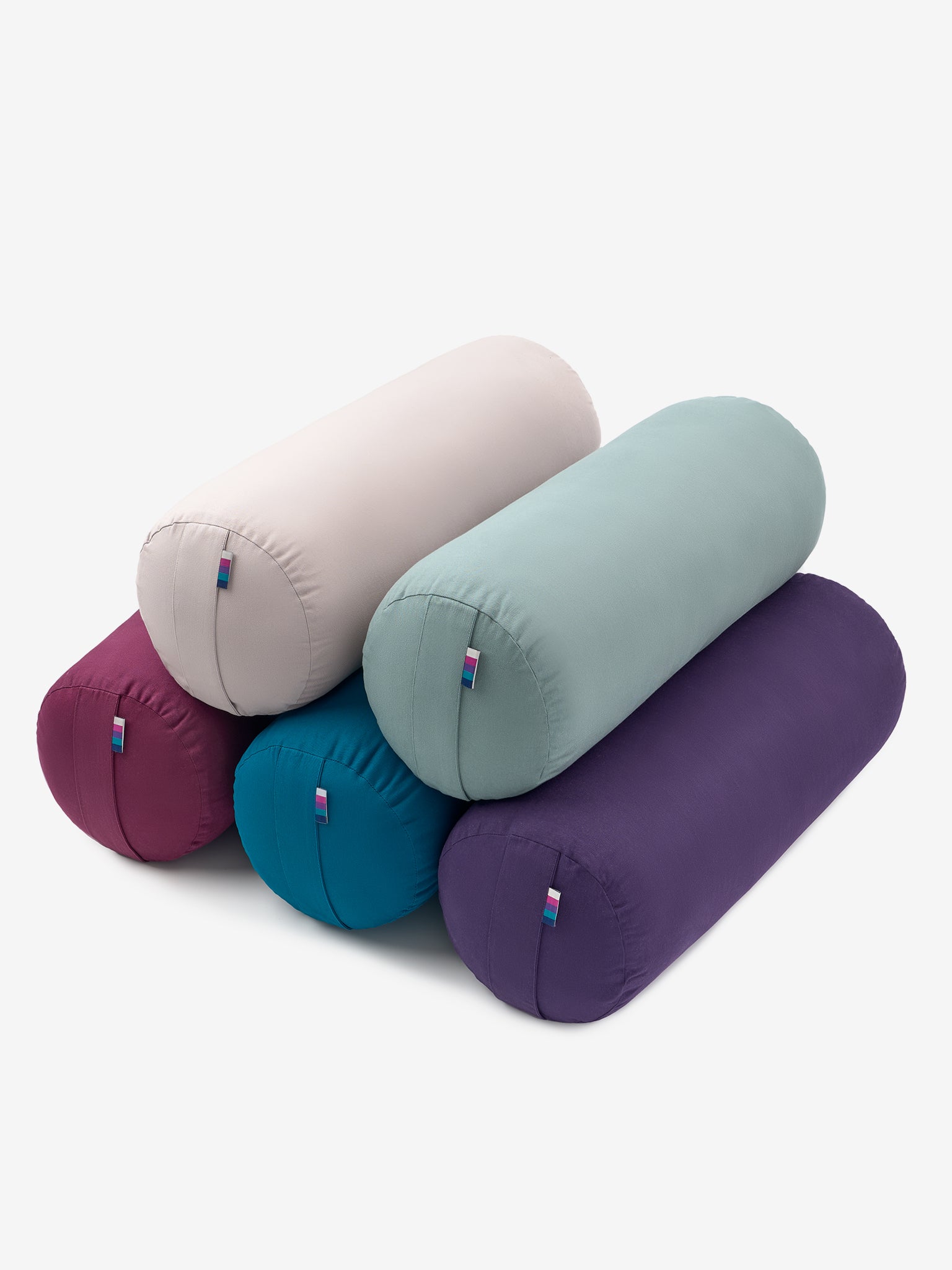 Yogamatters Organic Cotton Bolster - Set of 4 Natural Yoga Pillows for Meditation, Support & Relaxation - Perfect for Yoga Studios, Home Practice & Physical Therapy