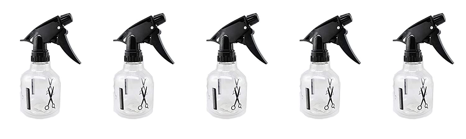 RAVARIYA Professional Empty Spray Bottles (5-Pack) - Multipurpose Fine Mist Sprayer for Hair Styling, Face Hydration, Cleaning & Salon Use - Perfect for Home, Salon & Travel