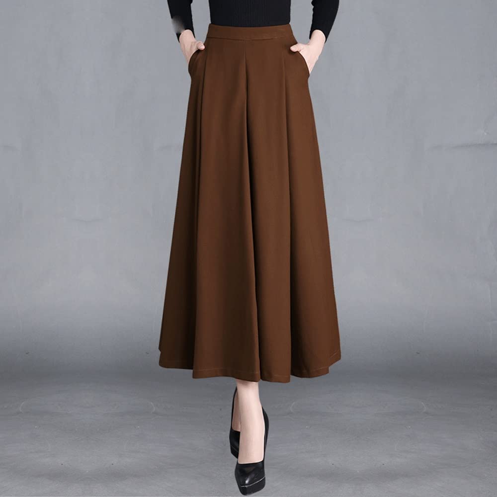 Women's Wide Leg Pants - Black Casual Hakama Trousers with Loose Fit (Size 19/S) | Perfect for Yoga, Office Wear & Boho Fashion Outfits