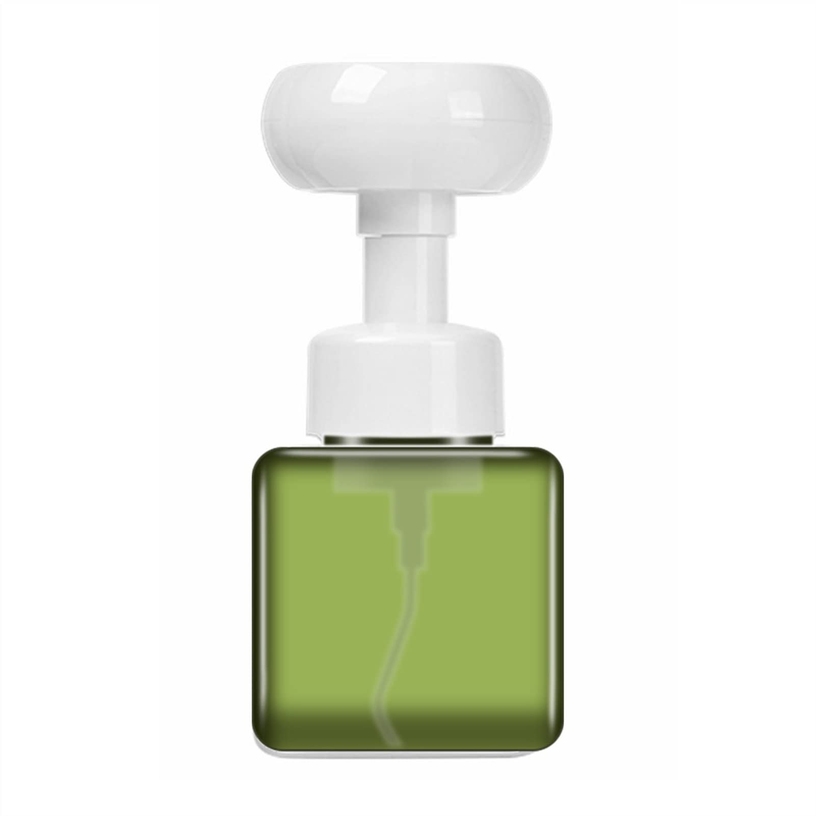 Refillable 250ML Foaming Soap Dispenser with Flower Pump Head - Hand Soap, Shampoo & Cosmetic Bottle for Bathroom, Kitchen & Travel (Color: B)