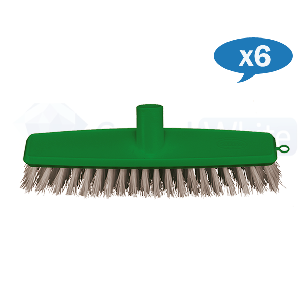 Oates Heavy-Duty Floor Scrubbing Brush - Extra Stiff Bristles for Tough Stains - Perfect for Tile, Concrete & Hardwood Floors - Ideal for Kitchen, Garage & Outdoor Cleaning