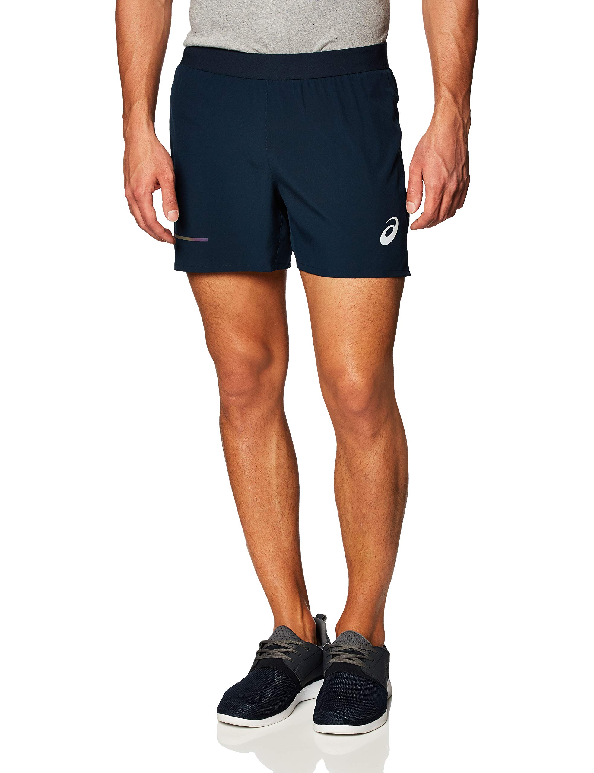 ASICS Men's High-Visibility Reflective Running Shorts - Lightweight Quick-Dry Athletic Shorts for Jogging, Gym Workouts & Nighttime Outdoor Activities
