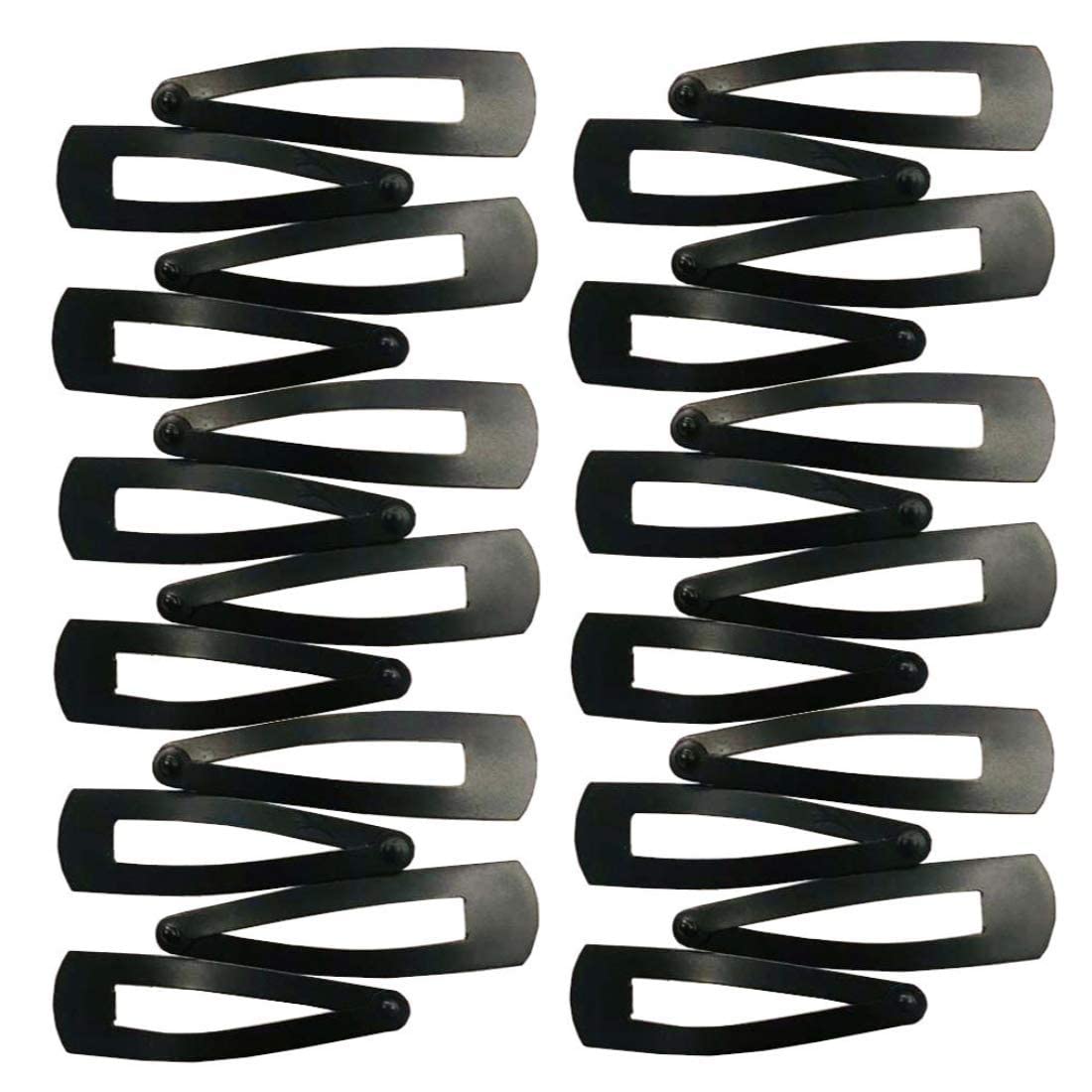 Trendy Black Tic Tac Hair Clips for Women & Girls - 24pcs Korean Style Hair Accessories - Perfect for School, Work & Party Hairstyles