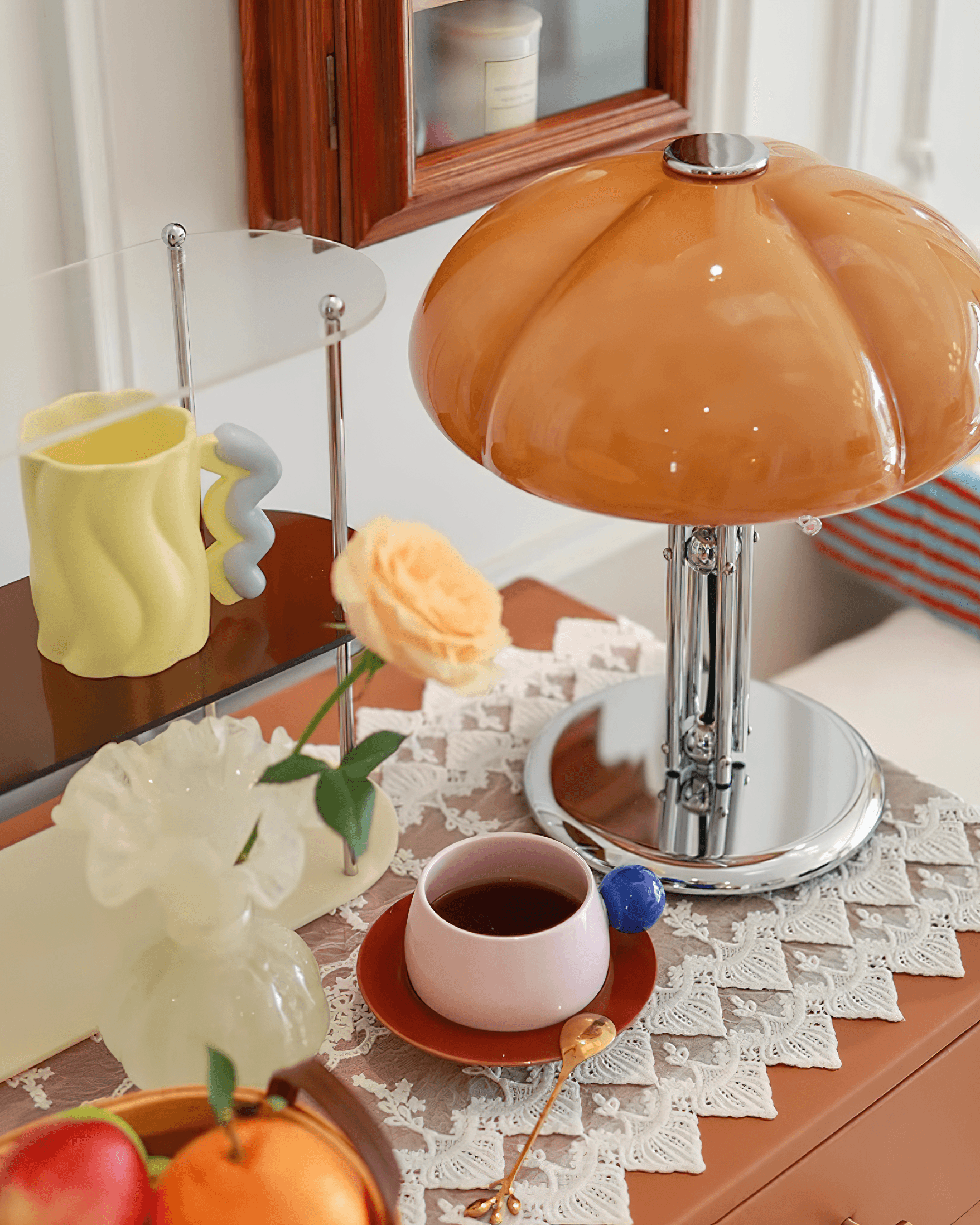 Cassian Table Lamp - Modern LED Bedside Lamp with USB Port, Adjustable Brightness for Bedroom, Living Room & Office - Perfect for Reading, Working & Relaxing
