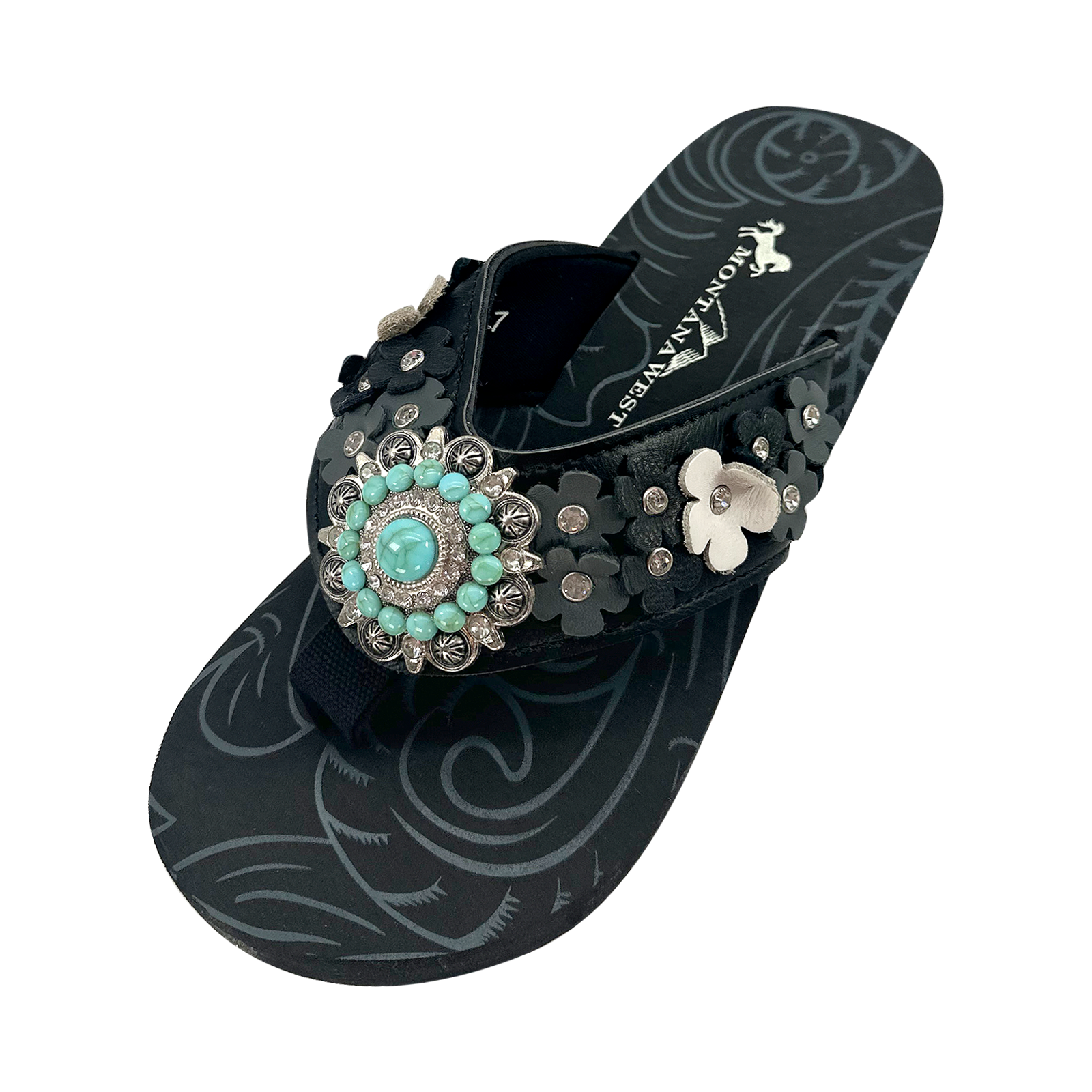 Women's Comfortable Embroidered Wedge Flip Flops - Stylish Summer Sandals for Beach, Pool & Casual Outings