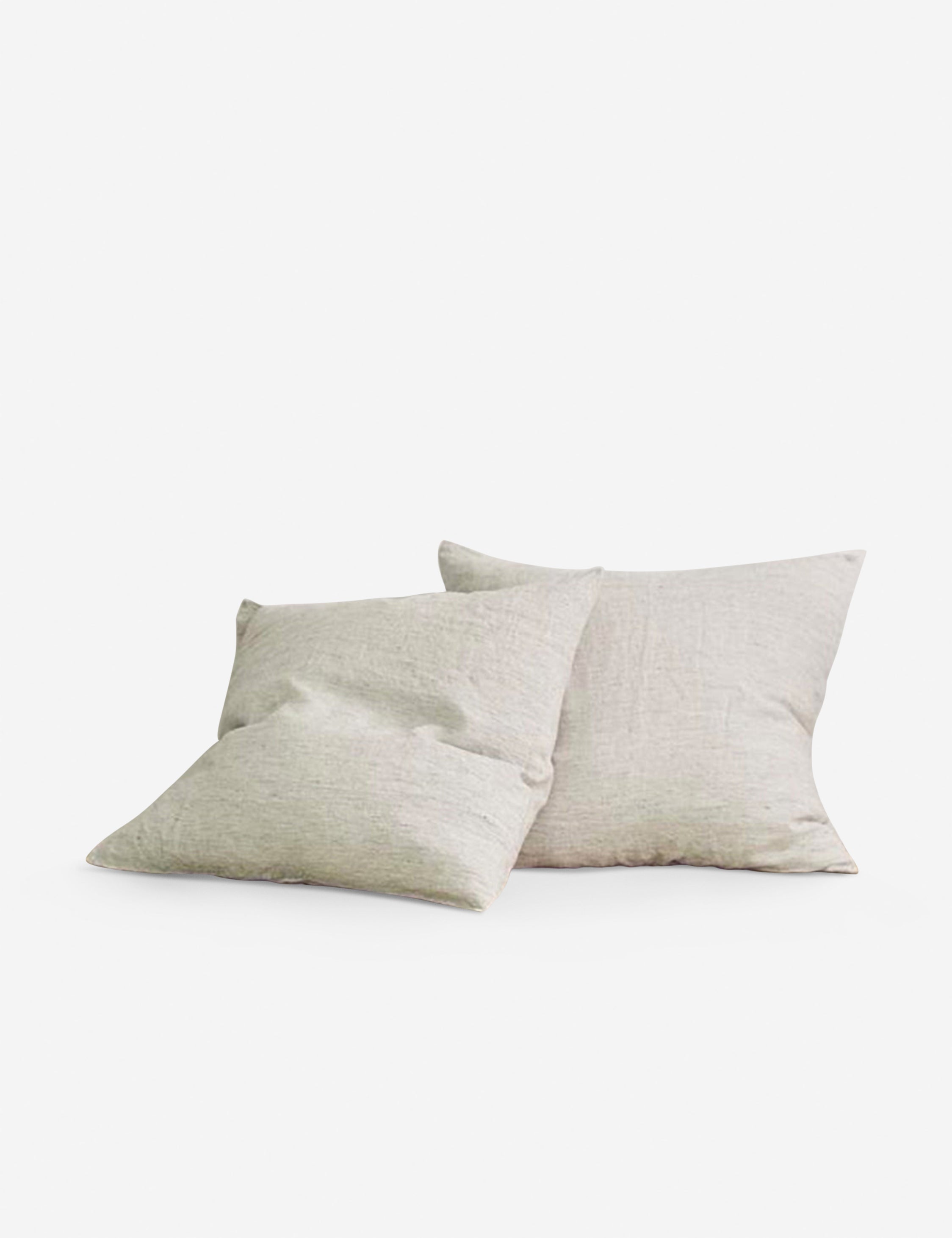 Premium European Flax Linen Euro Pillowcase Set of 2 - 100% Natural Breathable Bedding for Side Sleepers & Hot Sleepers - Luxury Hotel Style Home Decor by Cultiver