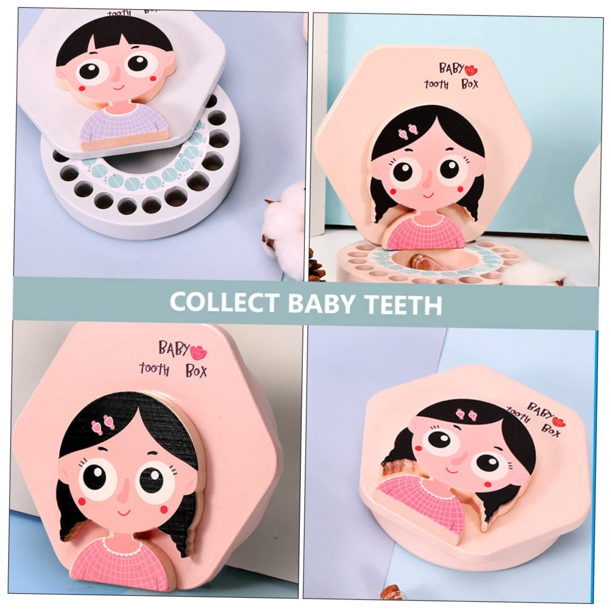 Creative Baby Tooth Keepsake Box - Newborn Teeth & Fetal Hair Storage Holder - Perfect for First Tooth, Baby Hair Memorabilia and Milestone Keepsakes