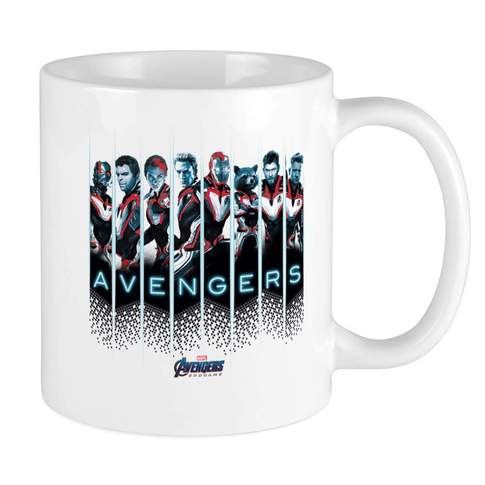 Avengers Endgame Characters Ceramic Coffee Mug 11 oz - Superhero Tea Cup for Marvel Fans - Perfect for Office, Home & Gifts