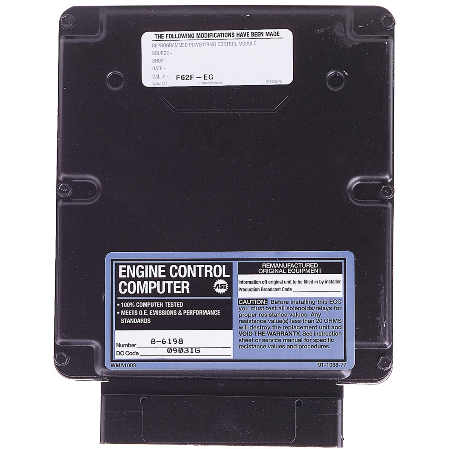 Cardone 78-6198 Remanufactured ECM Engine Control Module Computer - Compatible with Select Car Models | Perfect for Engine Performance Tuning & ECU Replacement