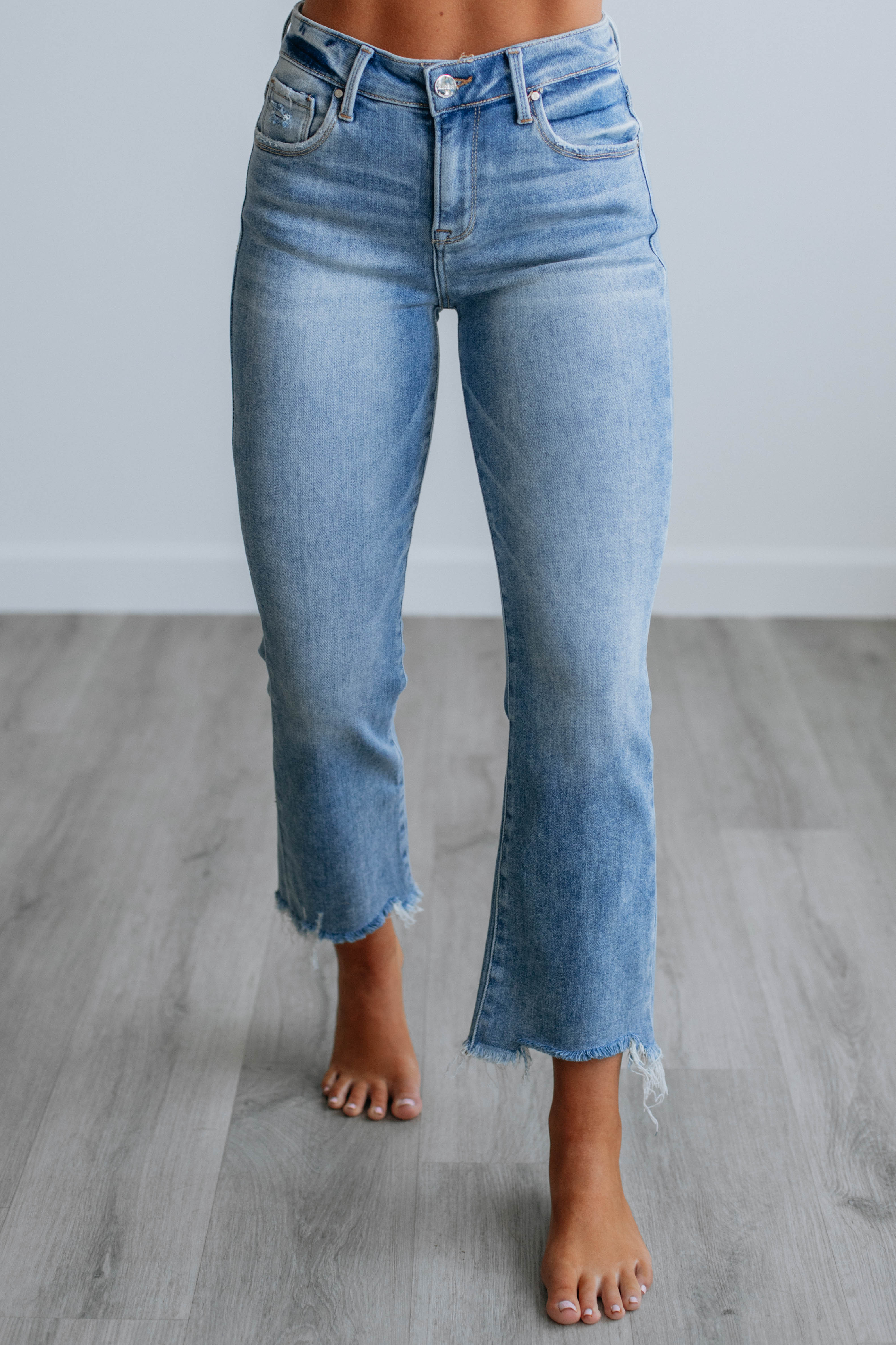 Kennedy Risen Jeans for Women - Medium Wash Denim Pants - Comfortable & Stylish High Waist Jeans for Casual Wear, Work & Everyday Outfits