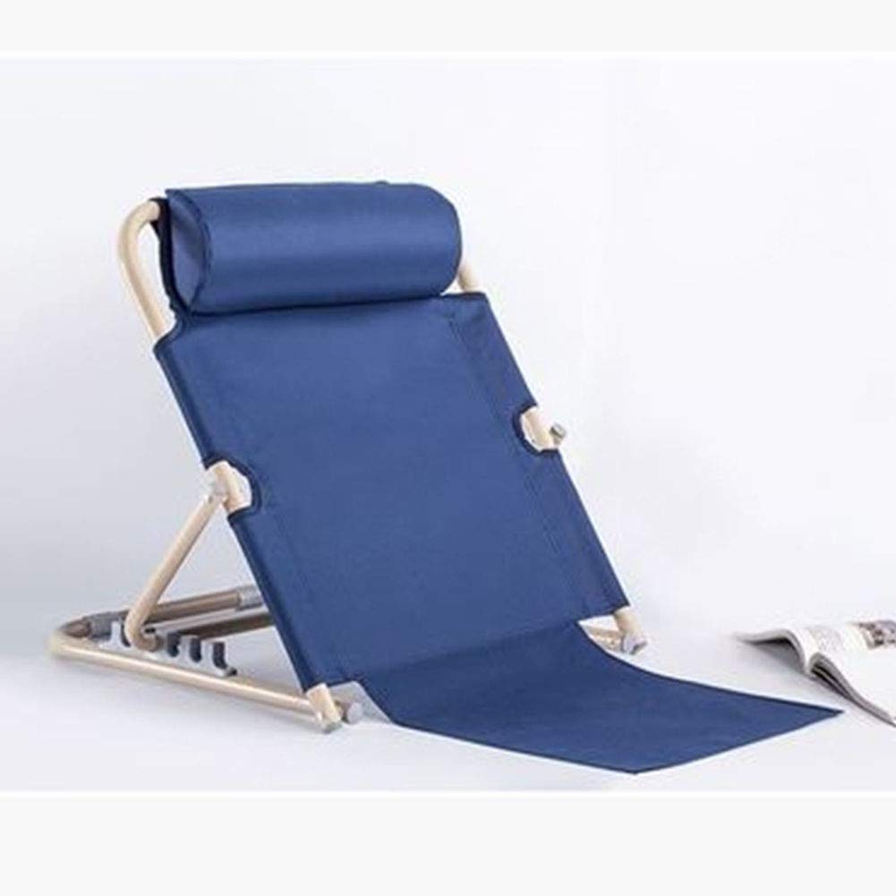 Adjustable Heavy Duty Healthcare Bed Backrest Support - Blue Fabric Wedge Pillow for Eating, Reading, Watching TV in Bed - Ideal for Post-Surgery Recovery & Comfortable Lounging on Mattress