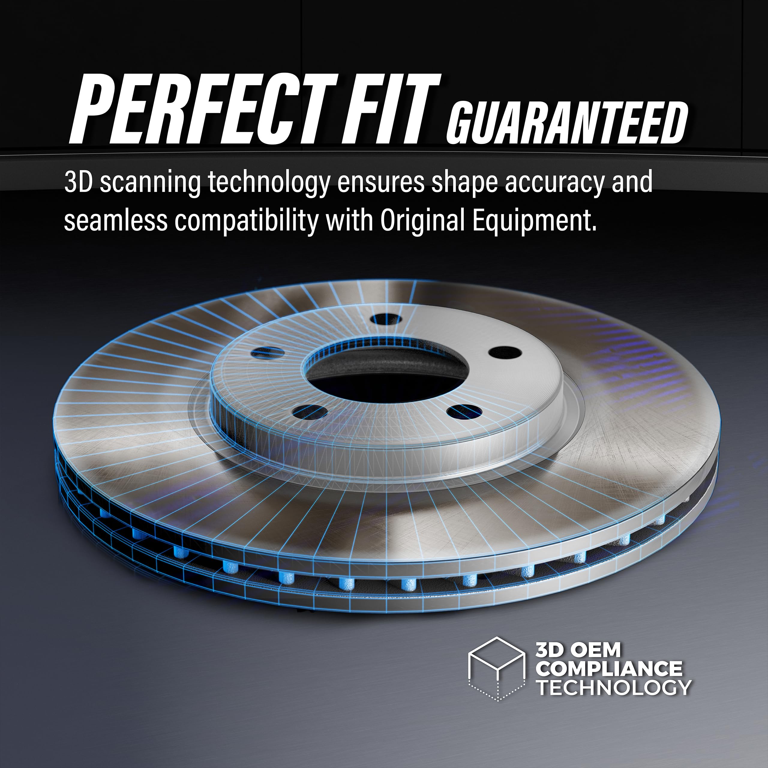 High-Performance Front & Rear Coated Disc Brake Rotors & Semi-Metallic Pads Kit - Compatible with Mini Cooper Countryman/Paceman Base Models (KGS-102140) - Perfect for Daily Commuting & City Driving