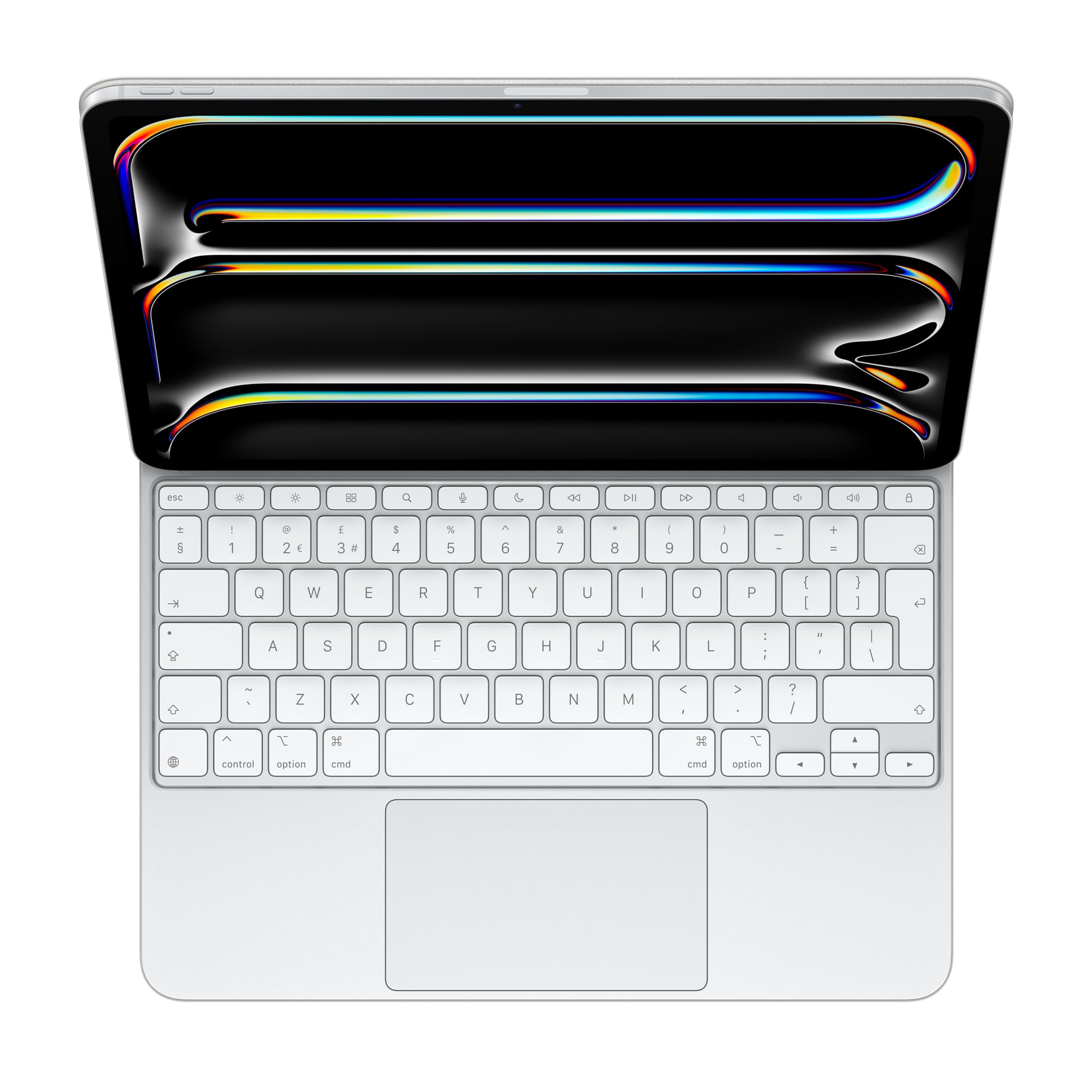 Apple iPad Magic Keyboard Case for iPad Pro 13-inch (M4) - Slim Protective Cover with Built-in Trackpad & Function Keys - Enhanced Typing Experience for Work, Study & Creative Projects - White (British English Layout)