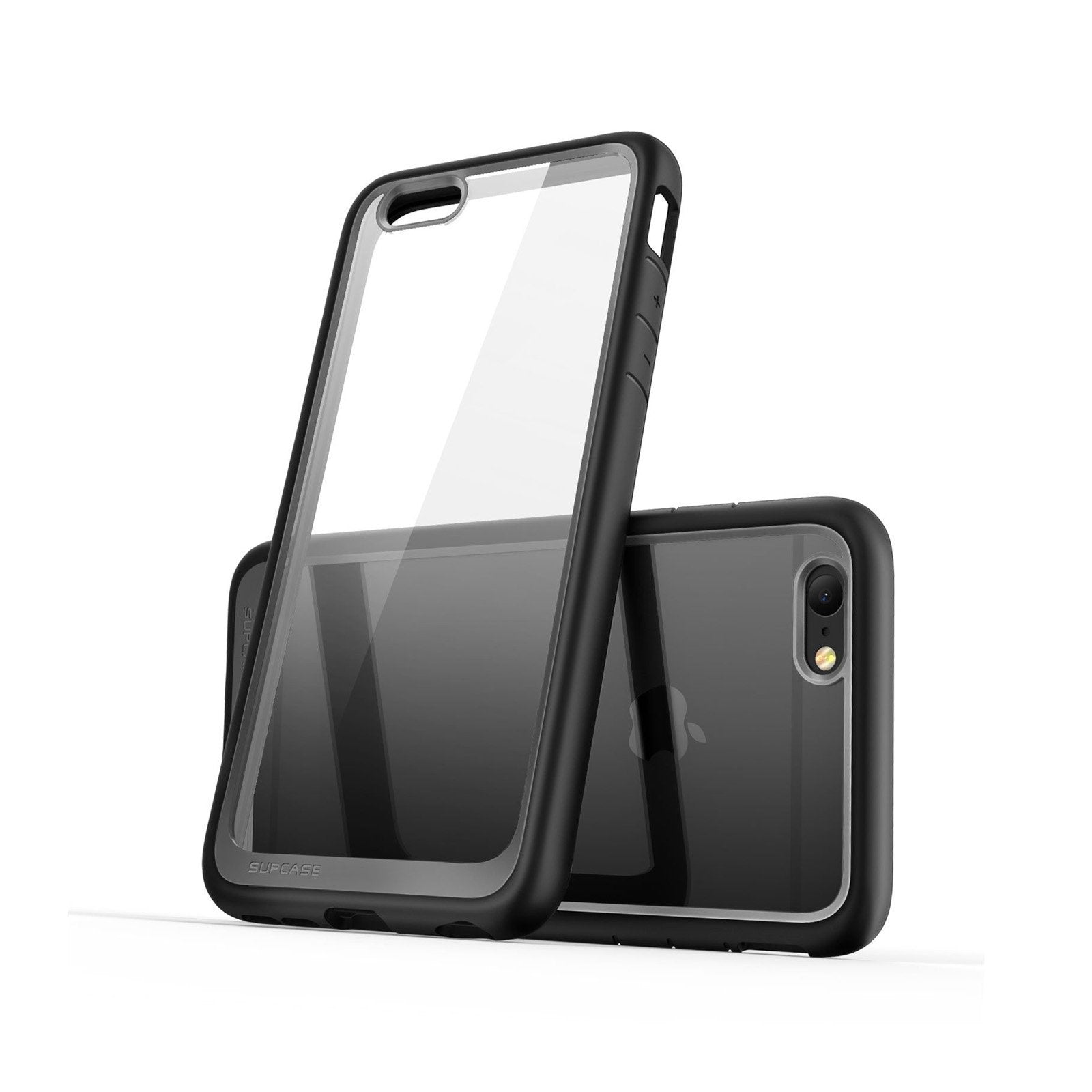 iPhone 6 Plus / 6S Plus Unicorn Beetle Style Clear Protective Case with Built-in Screen Protector - Shockproof & Scratch Resistant Cover for Everyday Use, Work & Travel (Black)