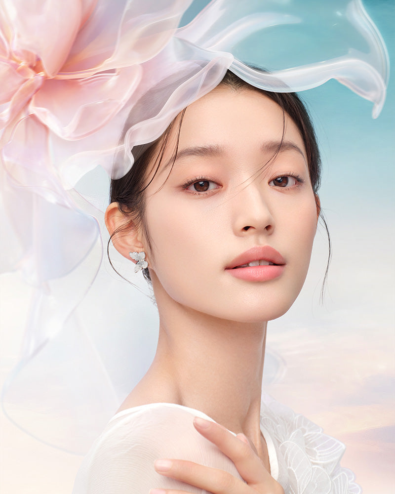 Yurong Airbrushed Tinted Pressed Powder SPF50+ PA+++ - Travel Size Compact Makeup with Sunscreen for On-the-Go Touch Ups & Daily Sun Protection