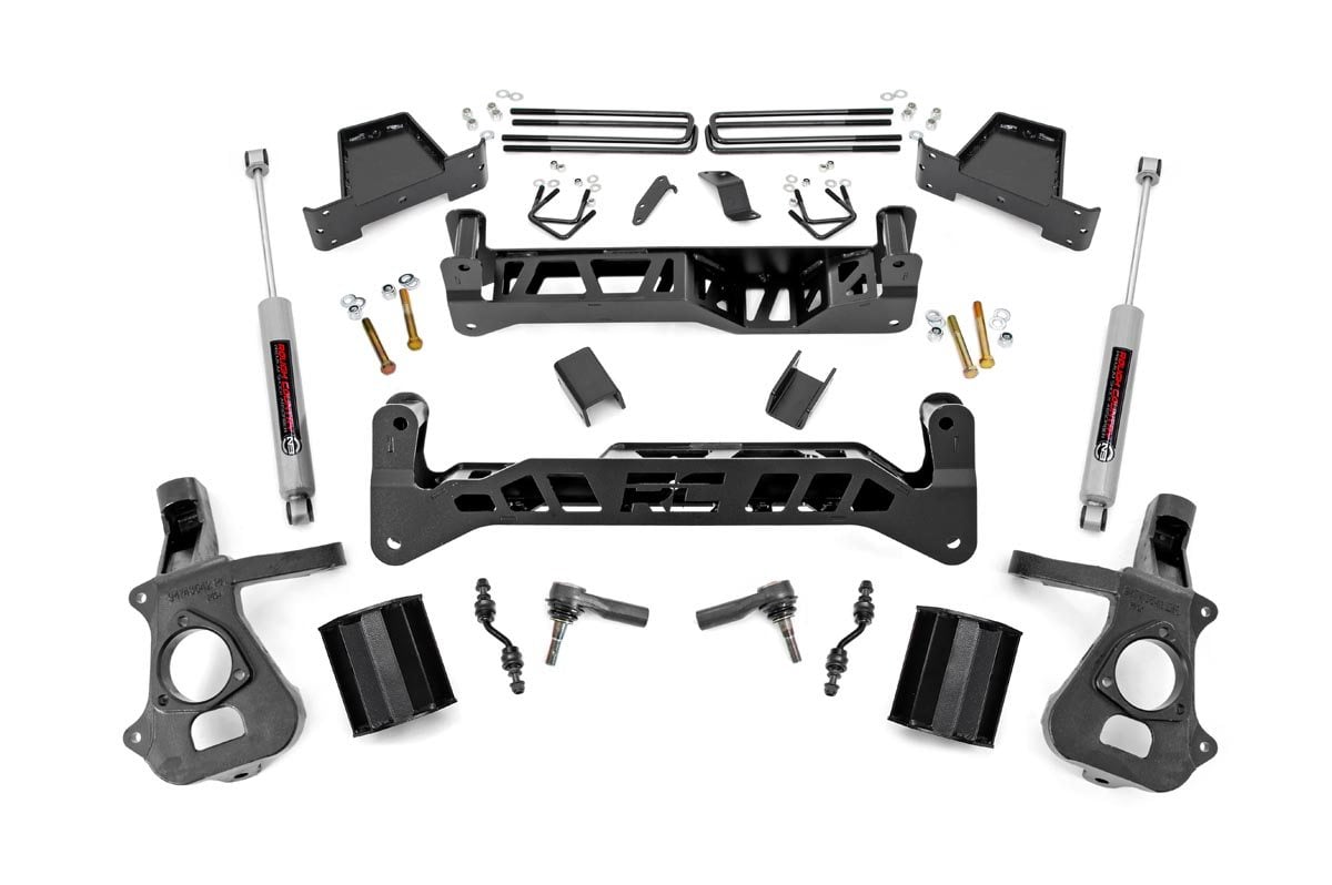 7 Inch Lift Kit for Chevy/GMC 1500 2WD (2014-2018 & Classic) - Heavy Duty Cast Steel Suspension Upgrade - Off-Roading & Truck Customization