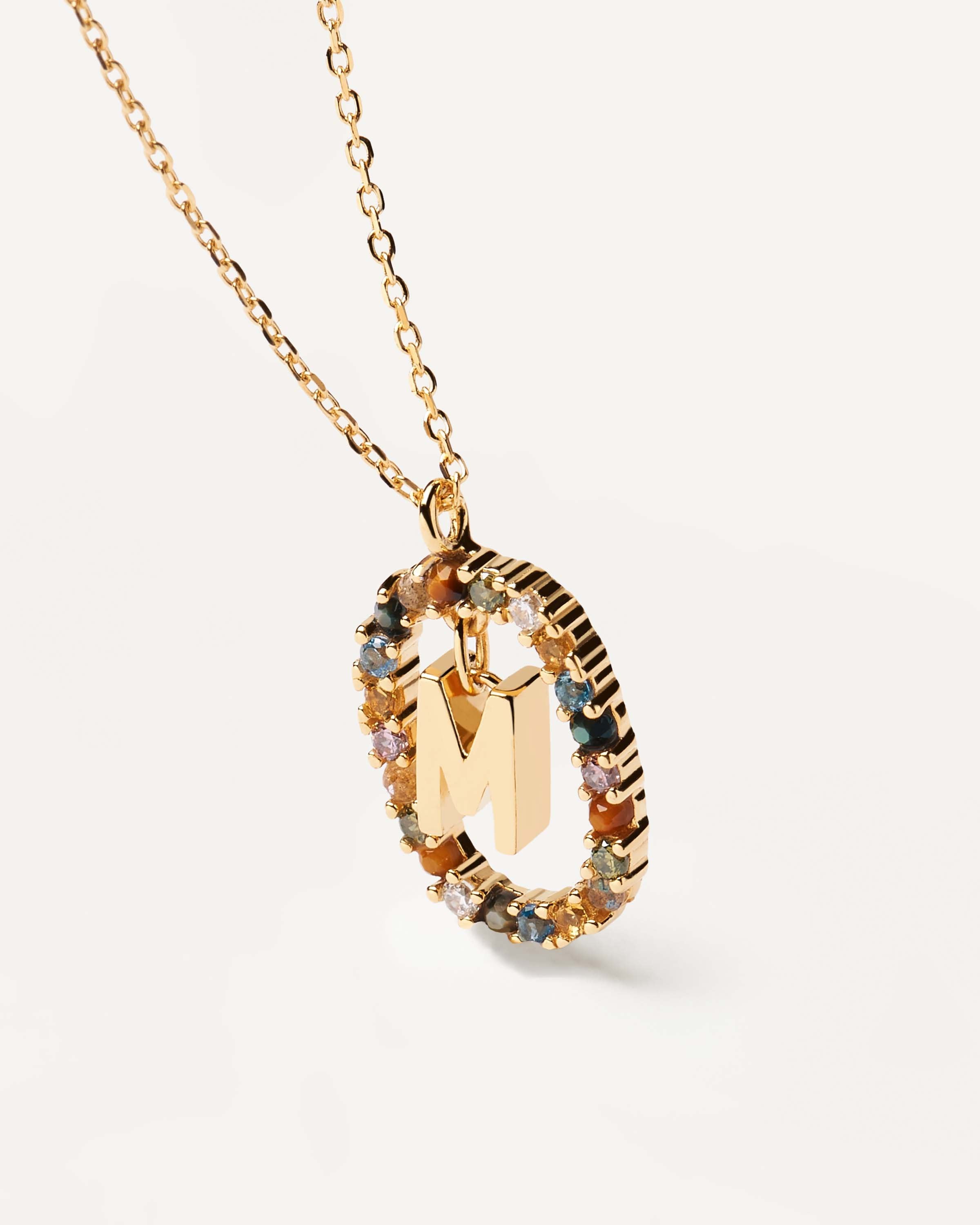 Stylish Letter M Necklace for Women - Personalized Initial Pendant Jewelry - Perfect Gift for Birthdays, Anniversaries & Mother's Day