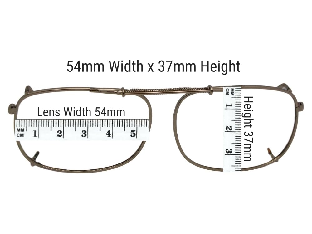Rectangle Non-Polarized Clip-On Sunglasses for Men & Women – Universal Fit for Prescription Glasses – Perfect for Driving, Reading & Outdoor Activities