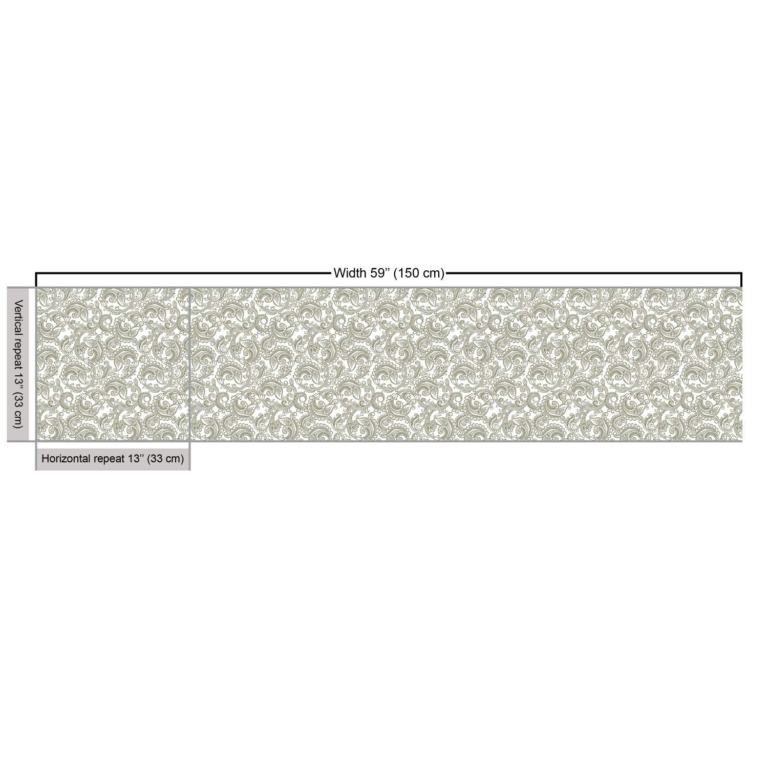 Ambesonne Floral Fabric by The Yard - Traditional Damask Print with Classic Ornate Patterns, Decorative Upholstery Fabric for Sofa, Curtains & Home Decor (10 Yards, Reseda Green & White) - Perfect for DIY Projects, Furniture Makeovers & Elegant Home Accents
