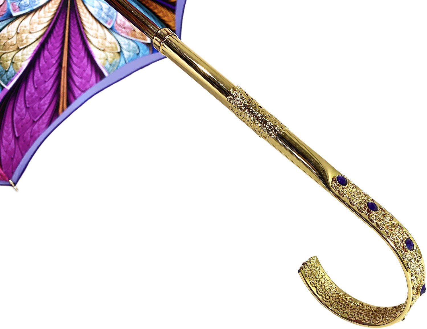 Premium Double Canopy Luxury Purple Umbrella - Windproof, Waterproof & UV Protection - Perfect for Outdoor Events, Travel & Daily Commute