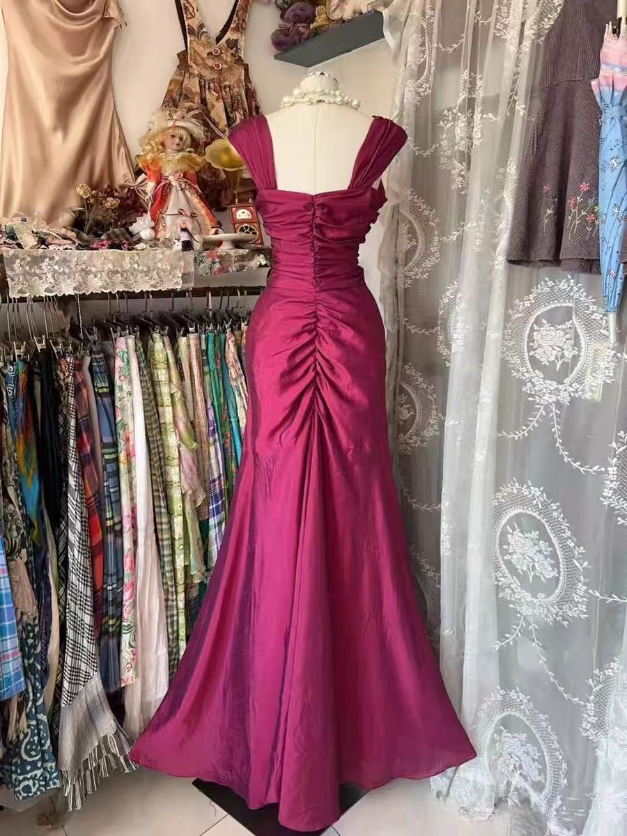 Elegant Mermaid Pink Satin Formal Dress for Evening Party Gown J6652 - Perfect for Prom, Wedding Guest, Cocktail Party & Special Occasions