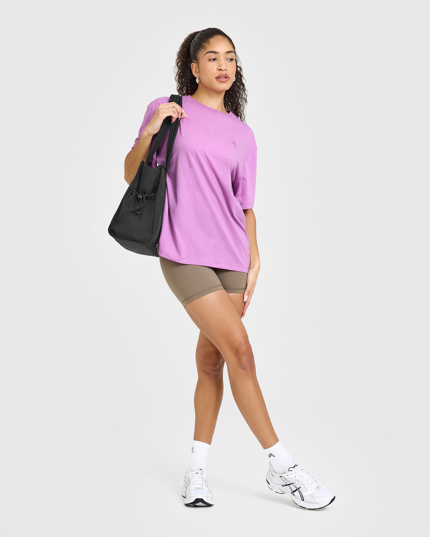 Classic Oversized Lightweight T-Shirt for Women - Soft Comfortable Casual Tee in Orchid Purple | Perfect for Everyday Wear, Lounge & Street Style