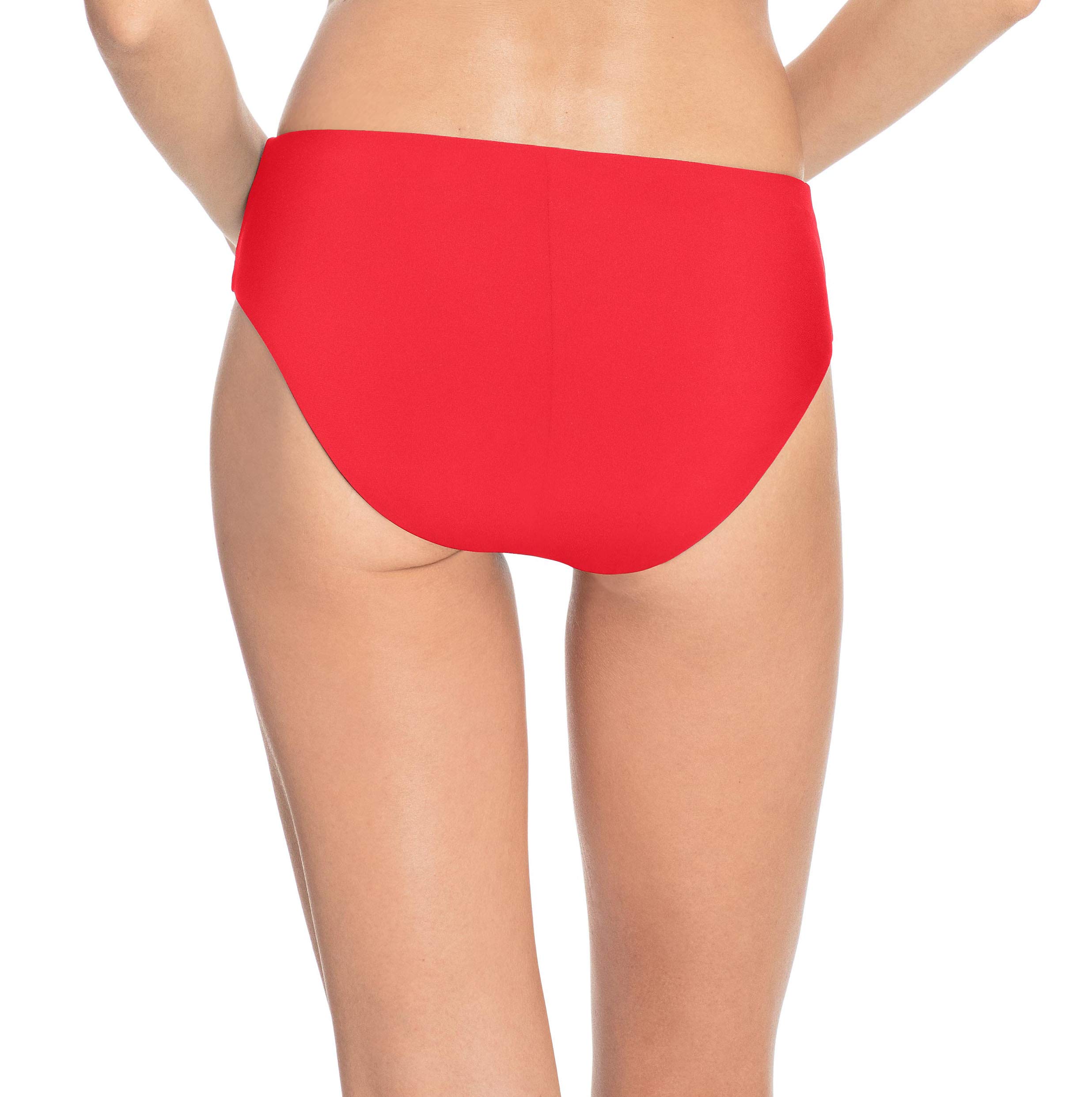 Robin Piccone Women's Ava High Rise Bikini Bottom - Sexy Cheeky Swimwear for Beach & Pool - Perfect for Summer Vacation & Tropical Getaways