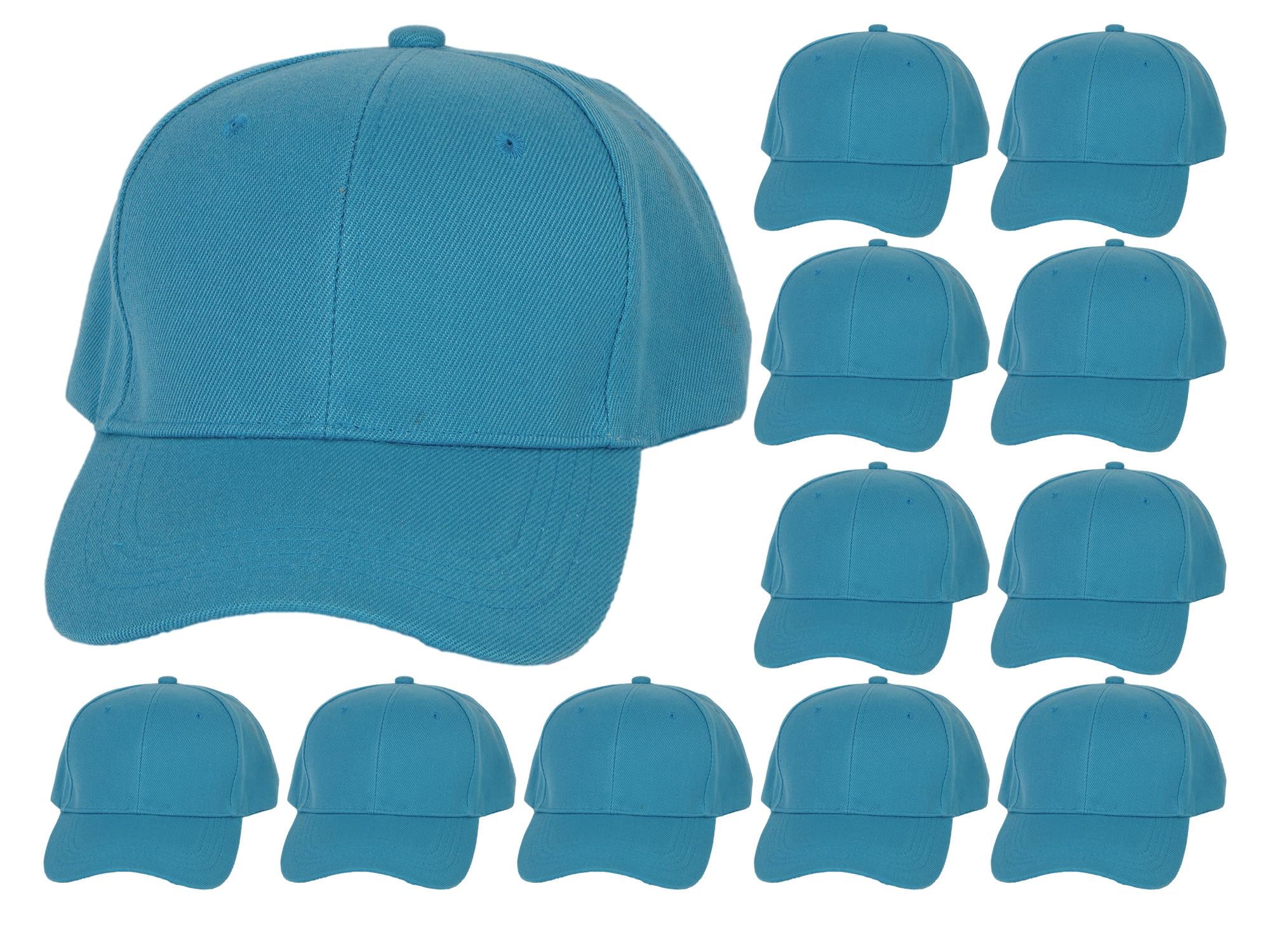 12-Pack Adjustable Baseball Caps for Men & Women - Breathable Cotton Hats for Outdoor Sports, Running, Hiking - Sun Protection & Fashion Accessories