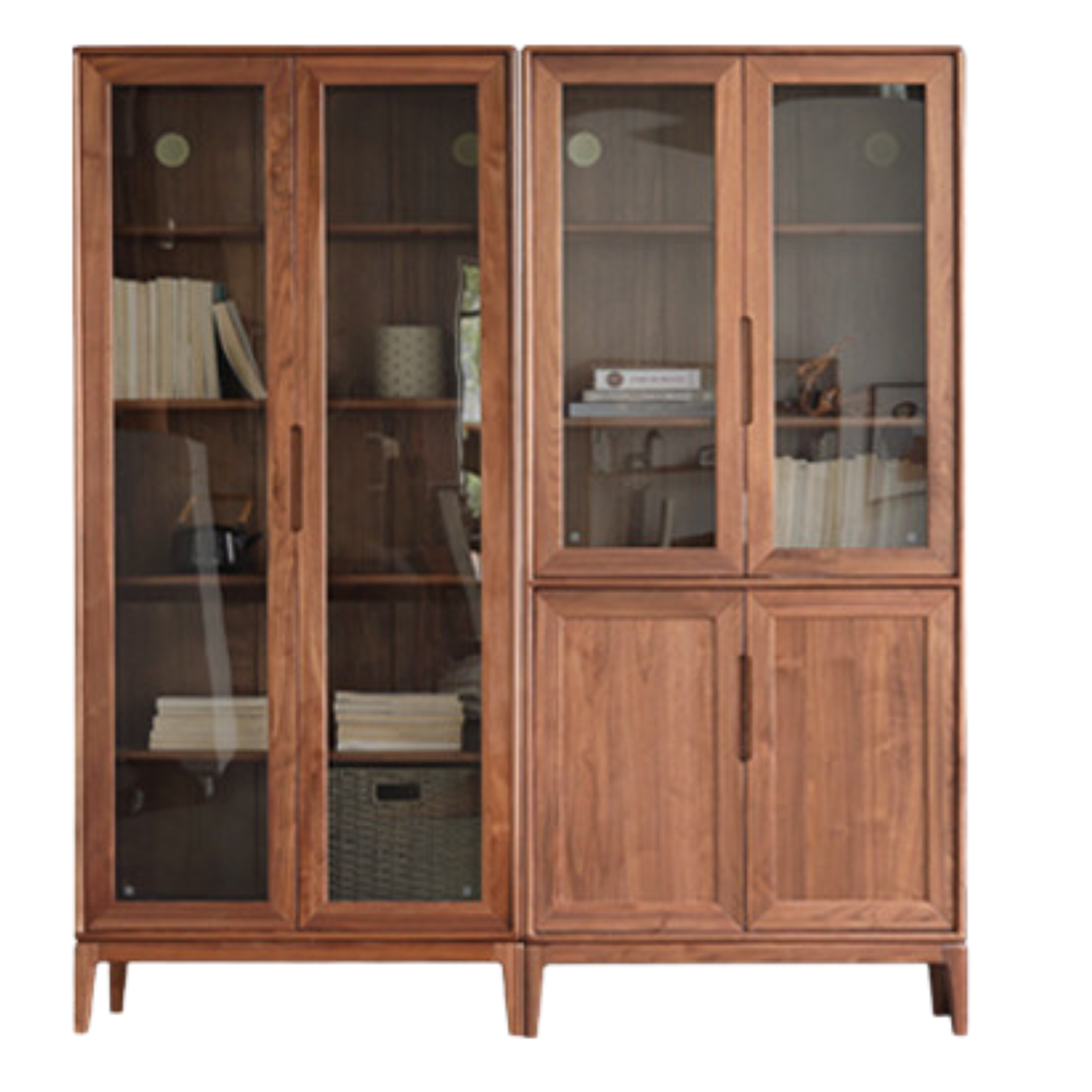 66.9x13.7x74.8 inch / 170x35x190 cm / Walnut color / North American black walnut AC