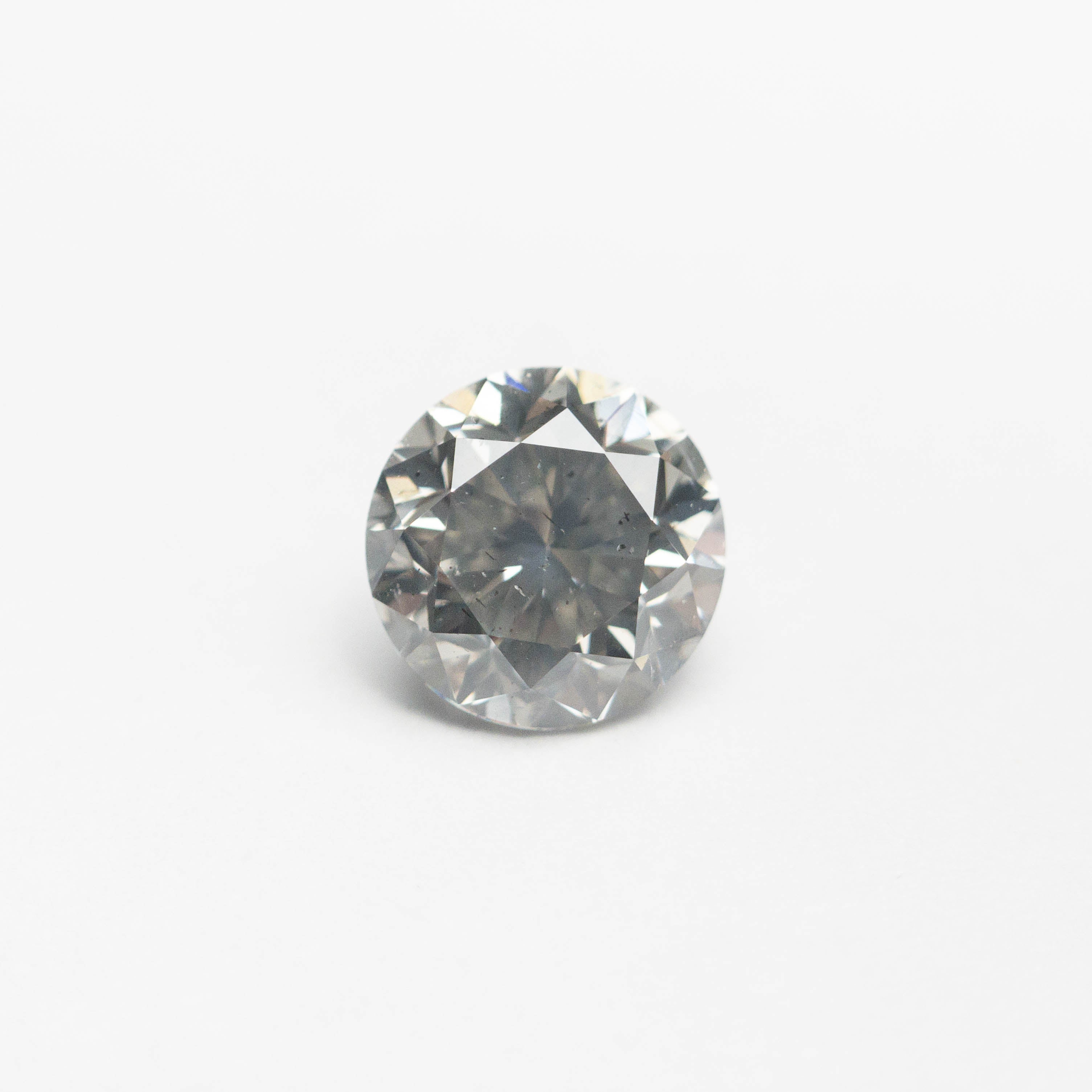 0.76ct Fancy Grey Round Brilliant Cut Diamond - 5.49x5.47x3.79mm (Item#18968) | Engagement Ring, Wedding Jewelry & Anniversary Gift
