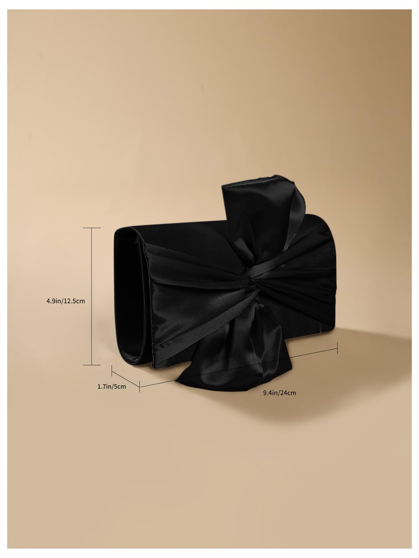 Verdusa Women's Twist Satin Clutch Evening Bag - Elegant Crossbody Purse for Party, Wedding & Formal Events | Perfect for Cocktail Dresses & Night Out Accessories