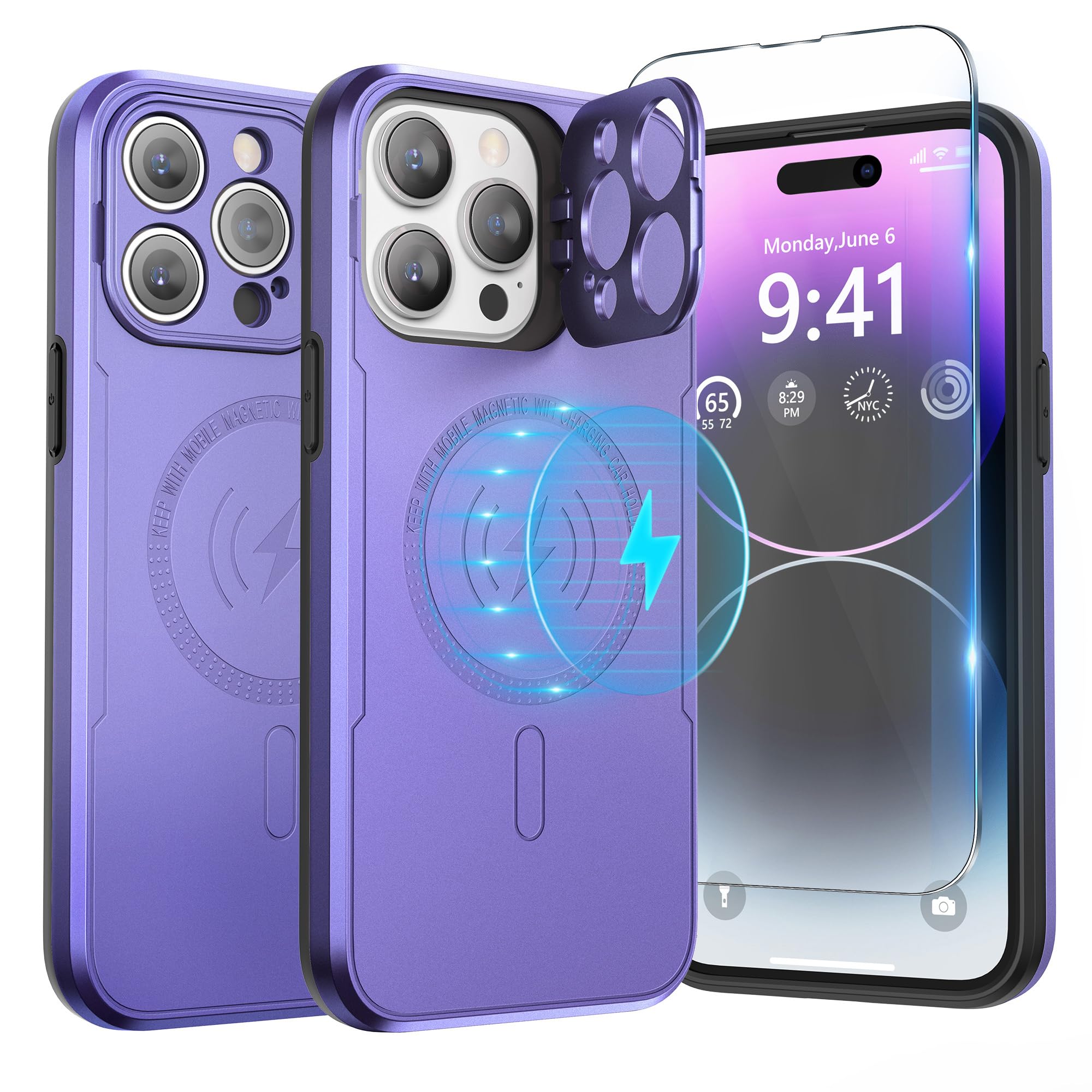 ABITKU Magnetic Case for iPhone 15 Pro Max 6.7