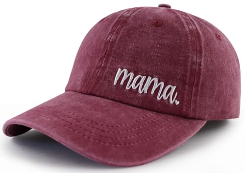 Mama Embroidred Red