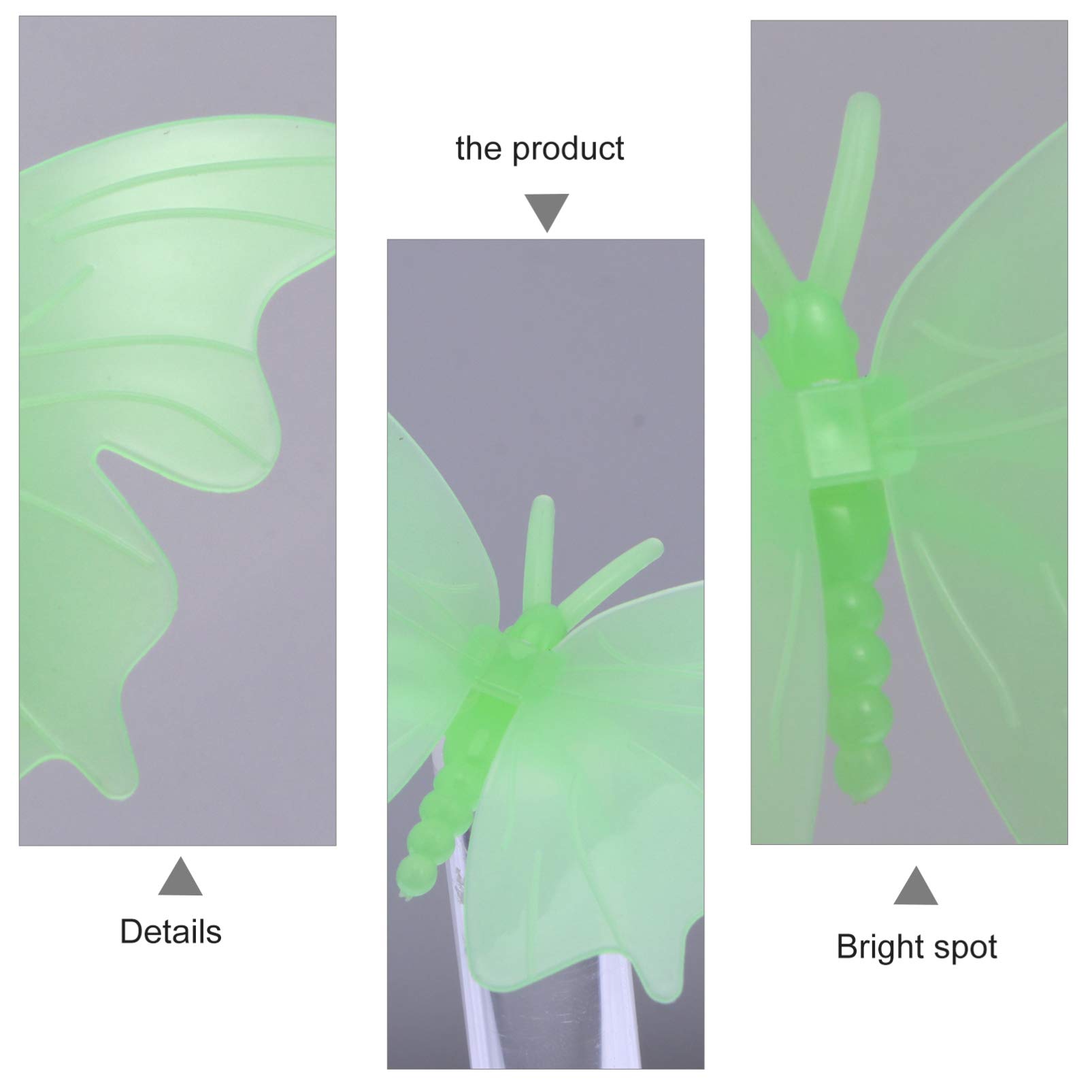 EXCEART 20pcs Glow in The Dark Stickers - 3D Wall Decals for Kids Room, Light Green Luminous Wallpaper, Night Light Wall Decor, Window Stickers - Perfect for Nursery, Bedroom & Playroom Decorations