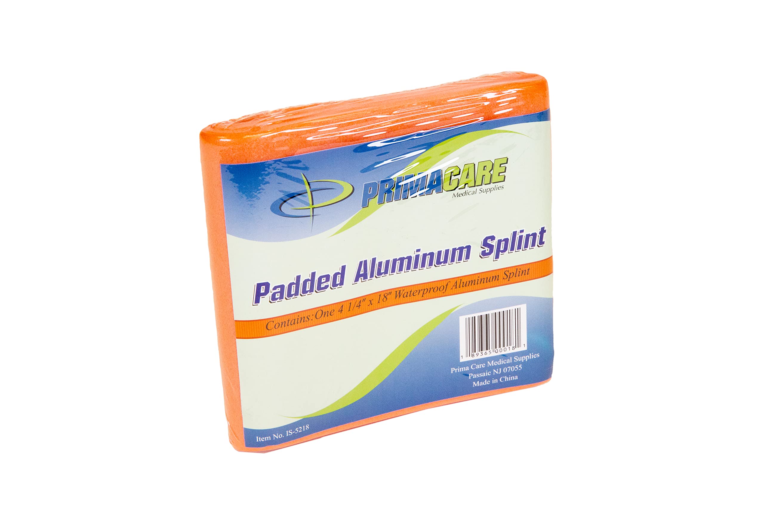 Primacare CSIS-5218 18-Inch Padded Aluminum First Aid Splint (Pack of 120) - Emergency Medical Splint for Fractures, Sprains & Outdoor Injuries - Perfect for First Responders, Hiking & Sports Safety