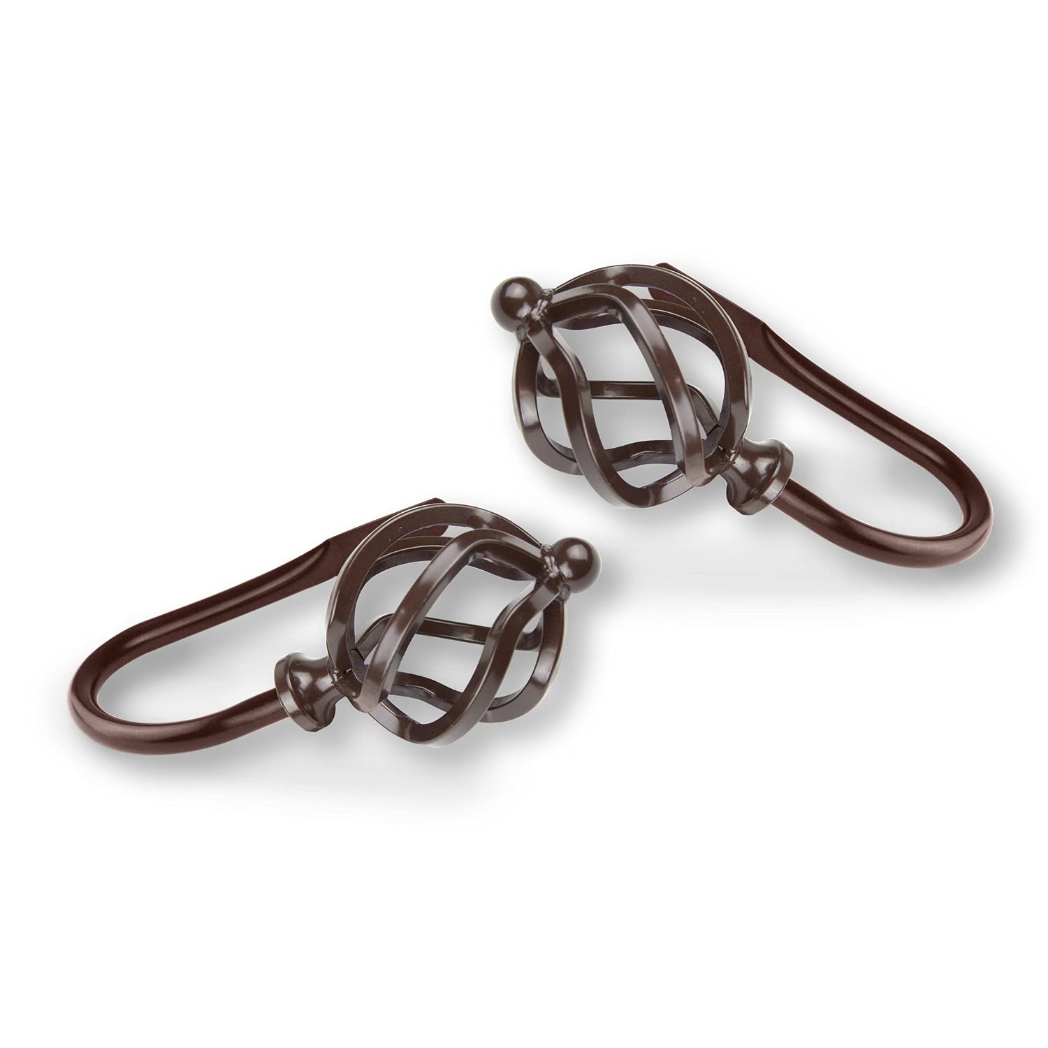 Elegant Cocoa Brown Curtain Tie Backs - Set of 2 Curtain Holdbacks for Living Room, Bedroom & Window Decor