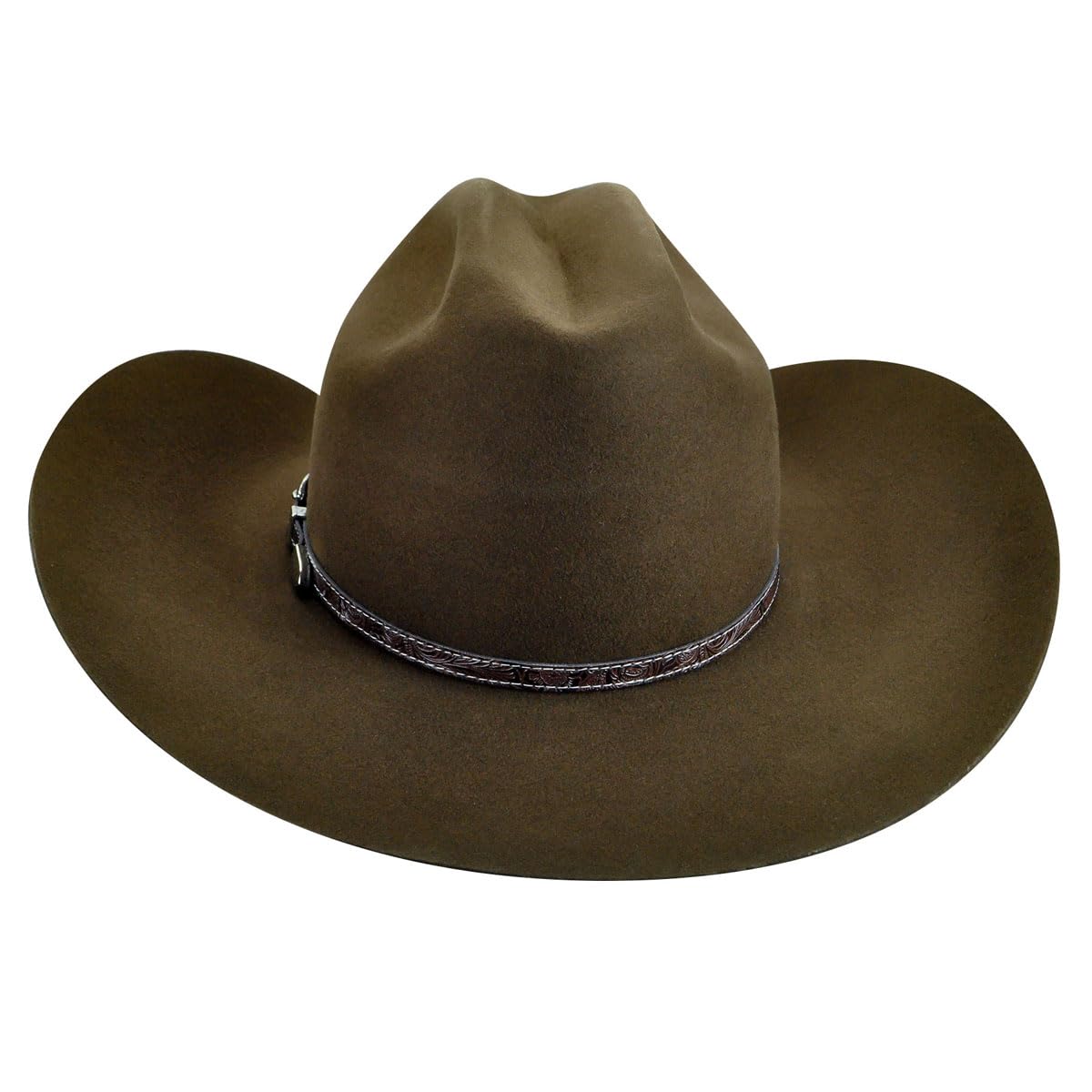 Roderick 3X Cowboy Western Hat for Men - Genuine Felt Cowboy Hat with Wide Brim - Perfect for Rodeo, Ranch Work, and Country Music Festivals