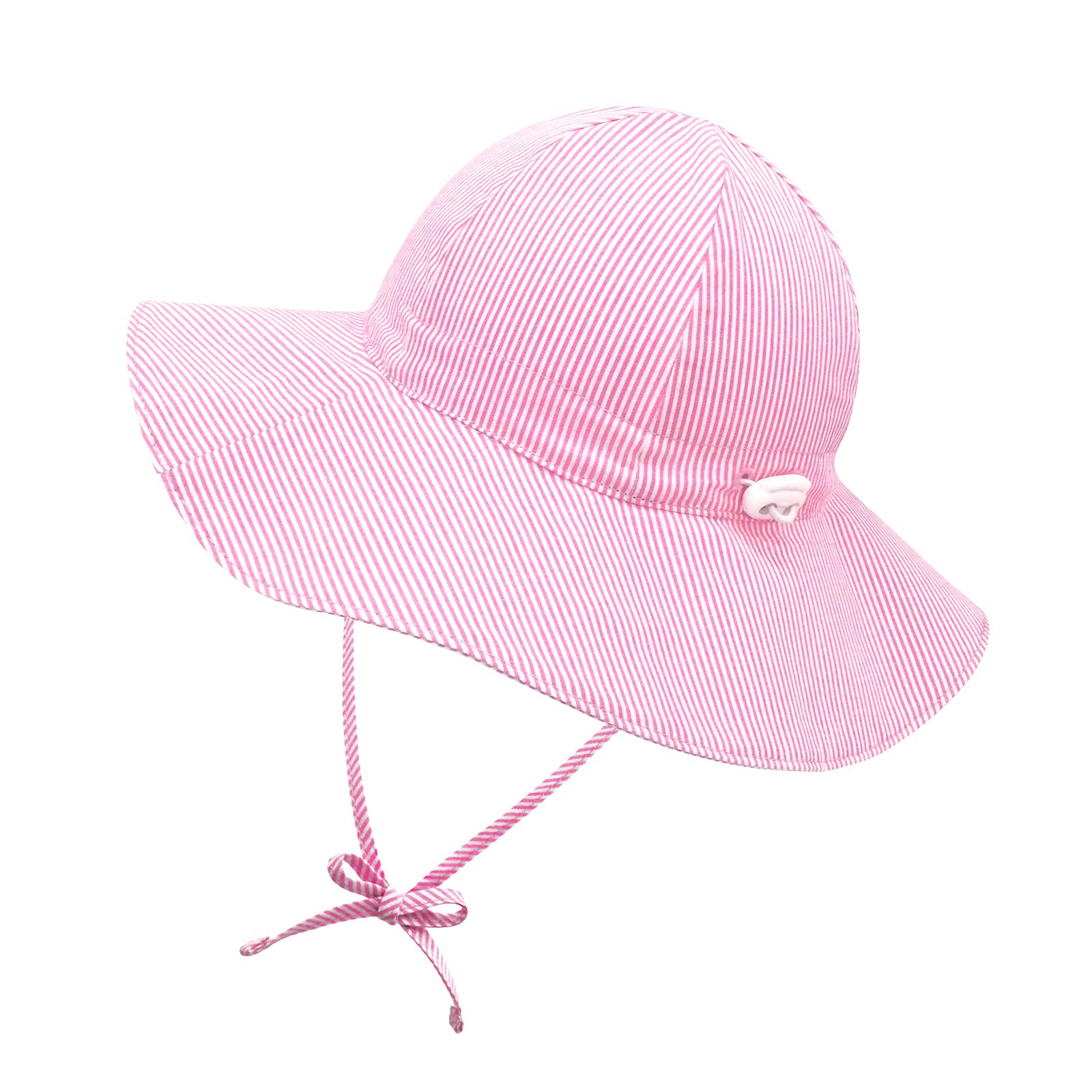 UPF 50+ Baby Sun Hat for Boys & Girls - Wide Brim Cotton Infant Toddler Beach Hat for Sun Protection - Perfect for Outdoor Play, Beach Trips, and Summer Adventures