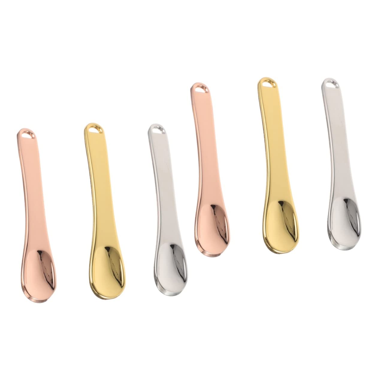 ULTECHNOVO 2-Pack Mini Makeup Spatulas - Skin Care & Lotion Applicator Tool - Non-Scratch Reusable Facial Cosmetic Spatula for Creams & Serums (3pcs x 2) - Perfect for Precise Makeup Application & Skincare Routine
