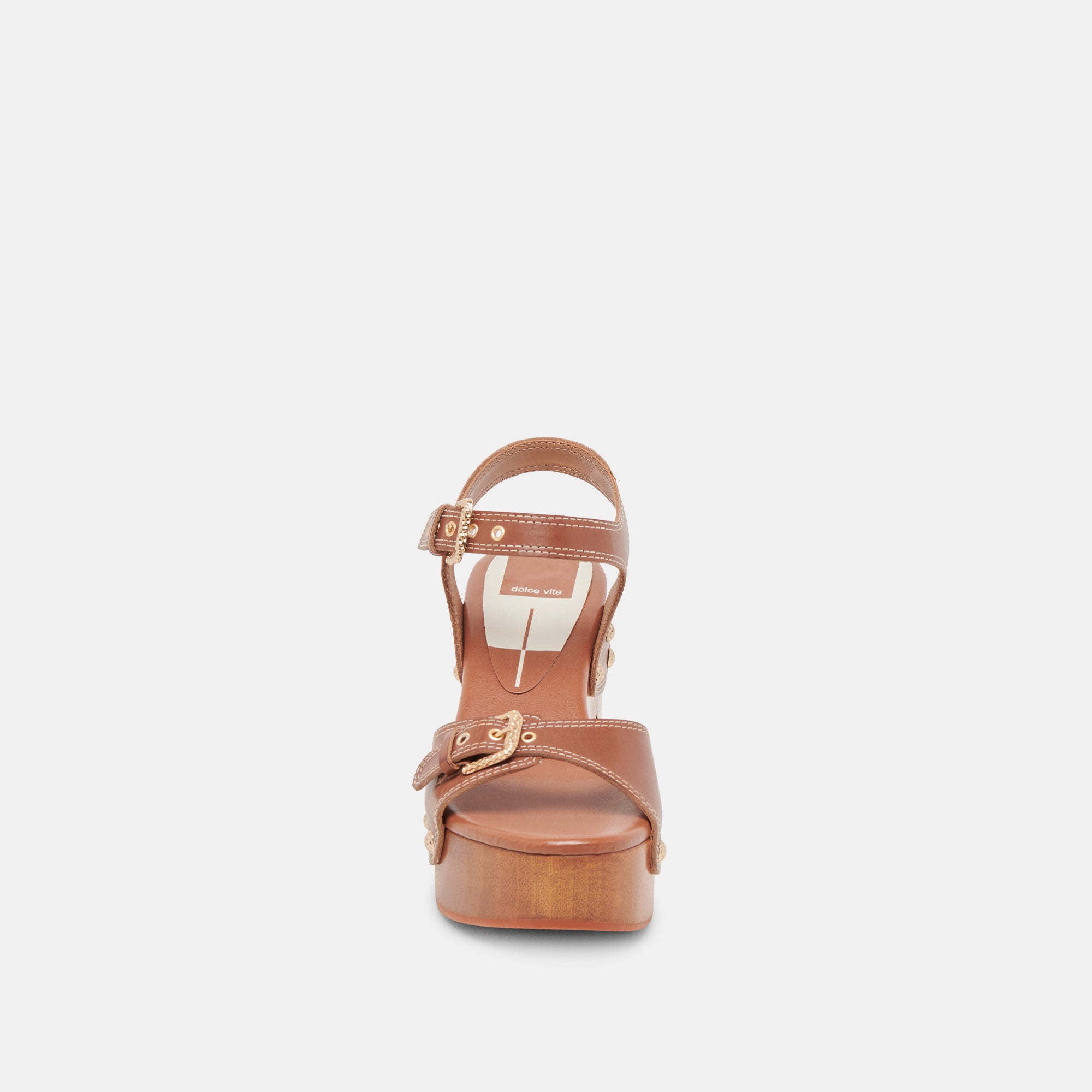 YANDY Women's Cognac Leather Heels - Stylish High Heels for Parties, Weddings & Evening Events