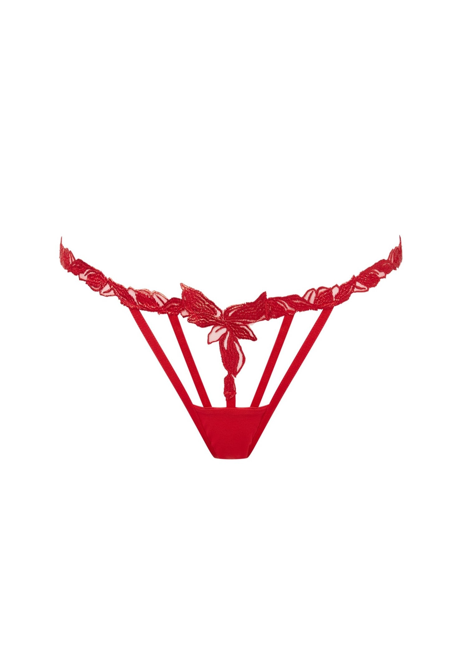 Seren Thong (Red) - Elegant and Comfortable Women's Thong Underwear for Daily Wear, Sleep & Special Occasions
