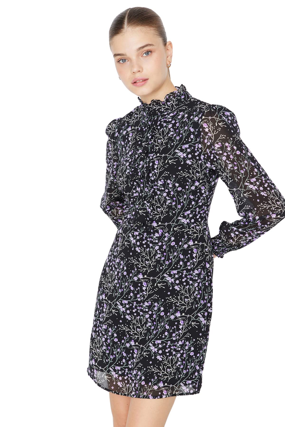 Trendyol Women's A-Line Black Dress - Elegant & Stylish for Parties, Weddings & Evening Events