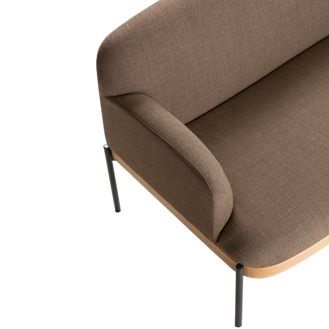 Abisko 2 Seater Sofa - Modern Comfortable Fabric Couch for Living Room, Small Space & Apartment - Perfect for Relaxing, Entertaining & Family Time