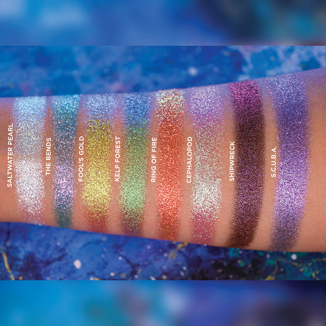 Deep Sea Treasures Eyeshadow Palette - 12 Vibrant Shades for Stunning Makeup Looks | Perfect for Party, Halloween & Cosplay